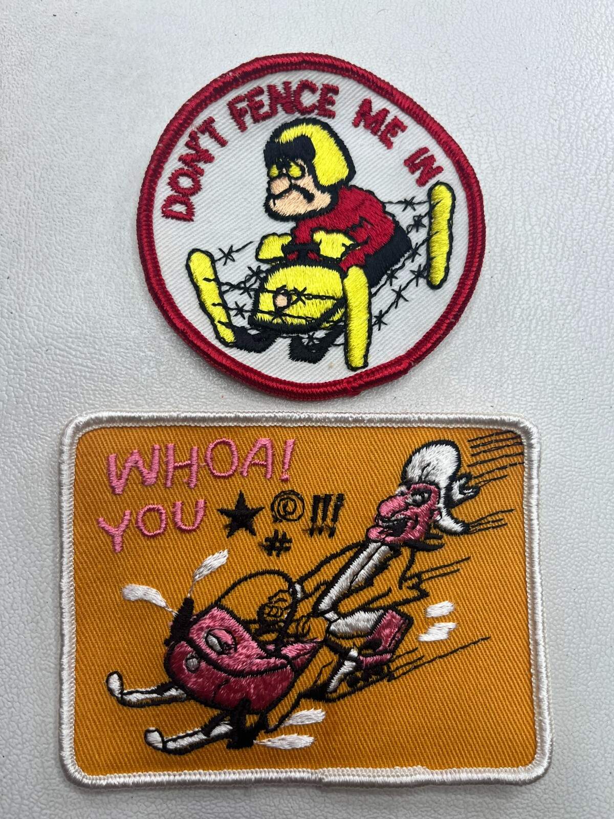SNOWMOBILE Patch Vintage c 1980s Sew-On M028