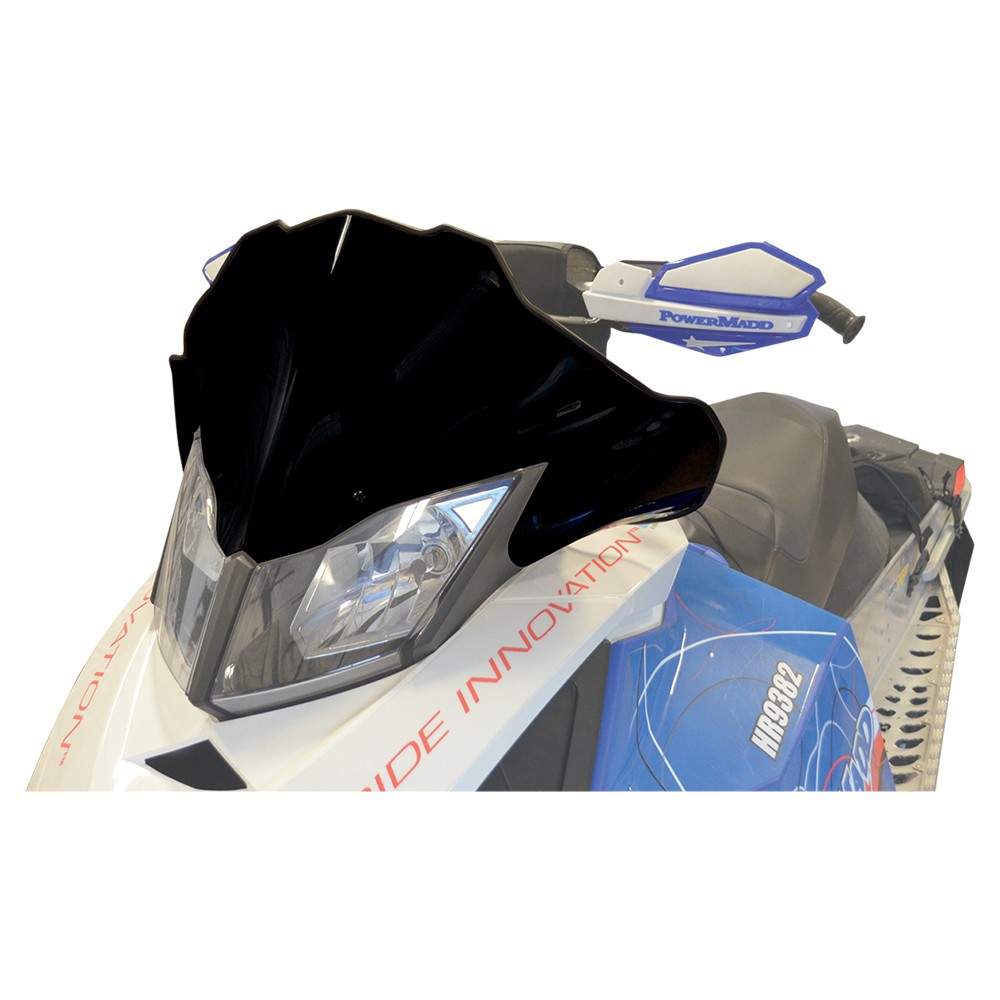 Powermadd Cobra Windshield-12in.-Black for 2011-2020 Ski-Doo Renegade Sport 600