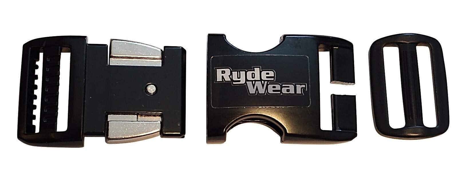 black alloy strong helmet quick strap release helmets chin buckle RydeWear