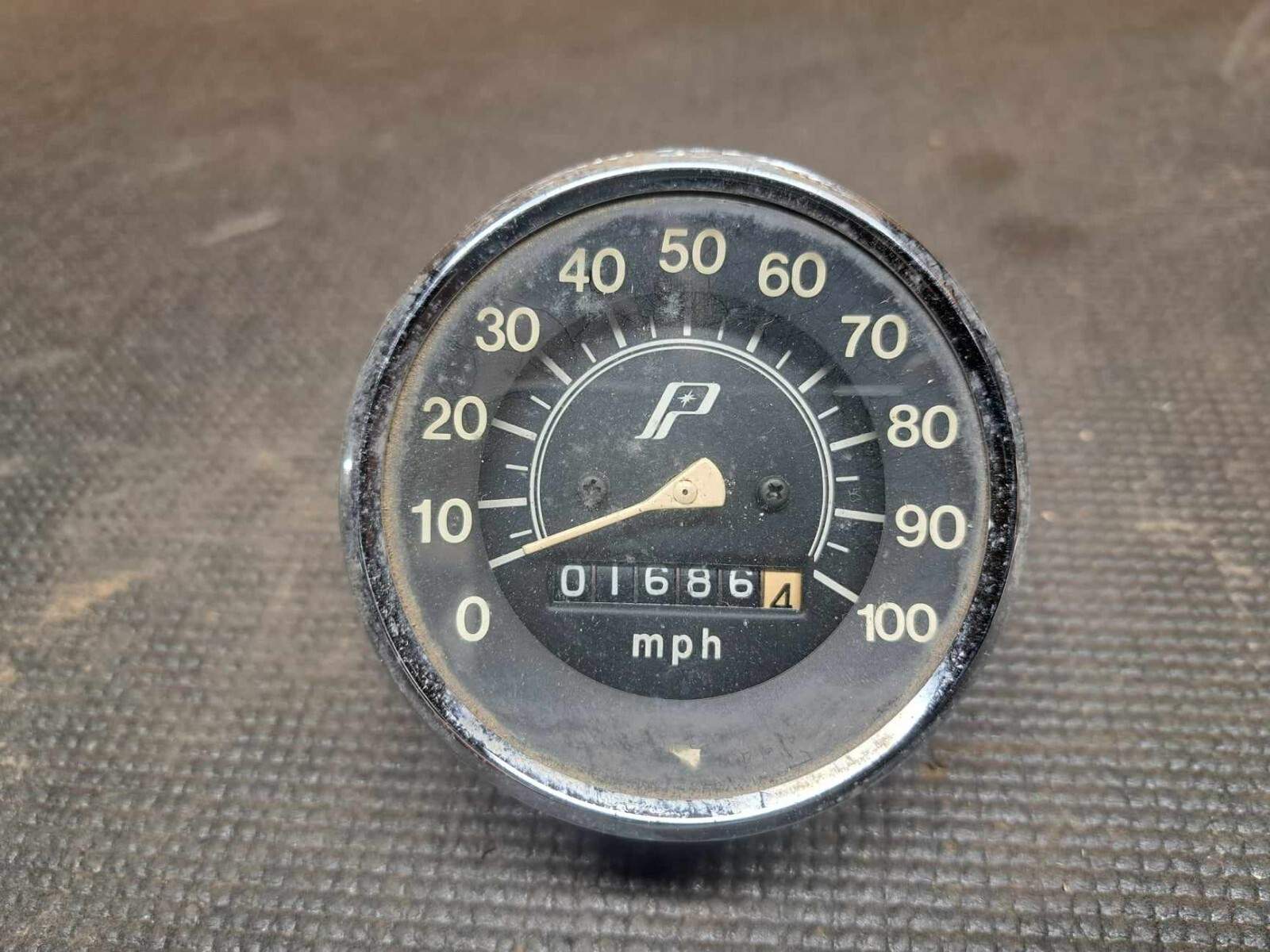 Vintage Polaris Snowmobile Speedometer 1686 Miles
