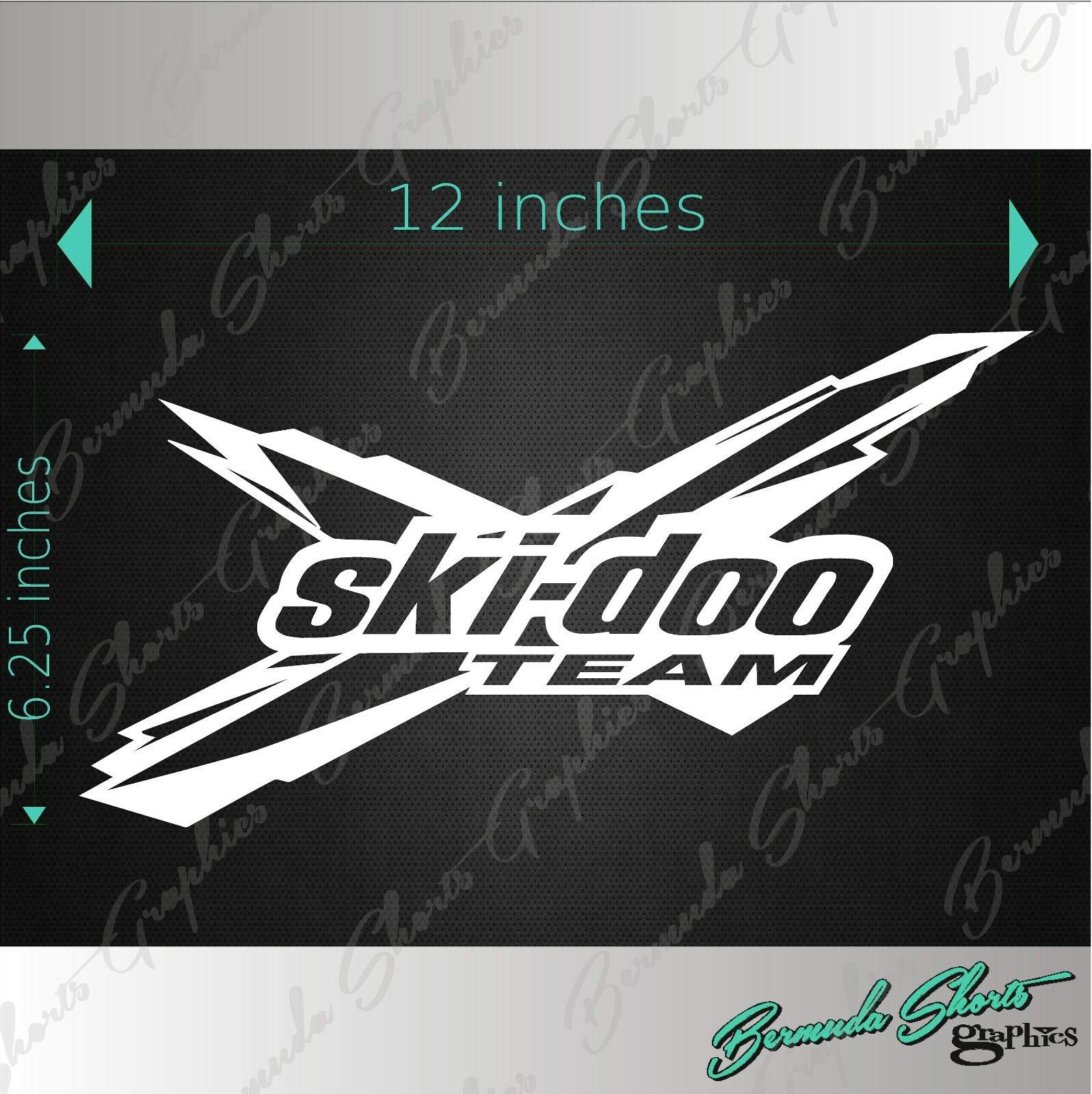 SKI-DOO Team X 12″ vinyl decal / Window / Snowmobile Decal / Trailer Graphic
