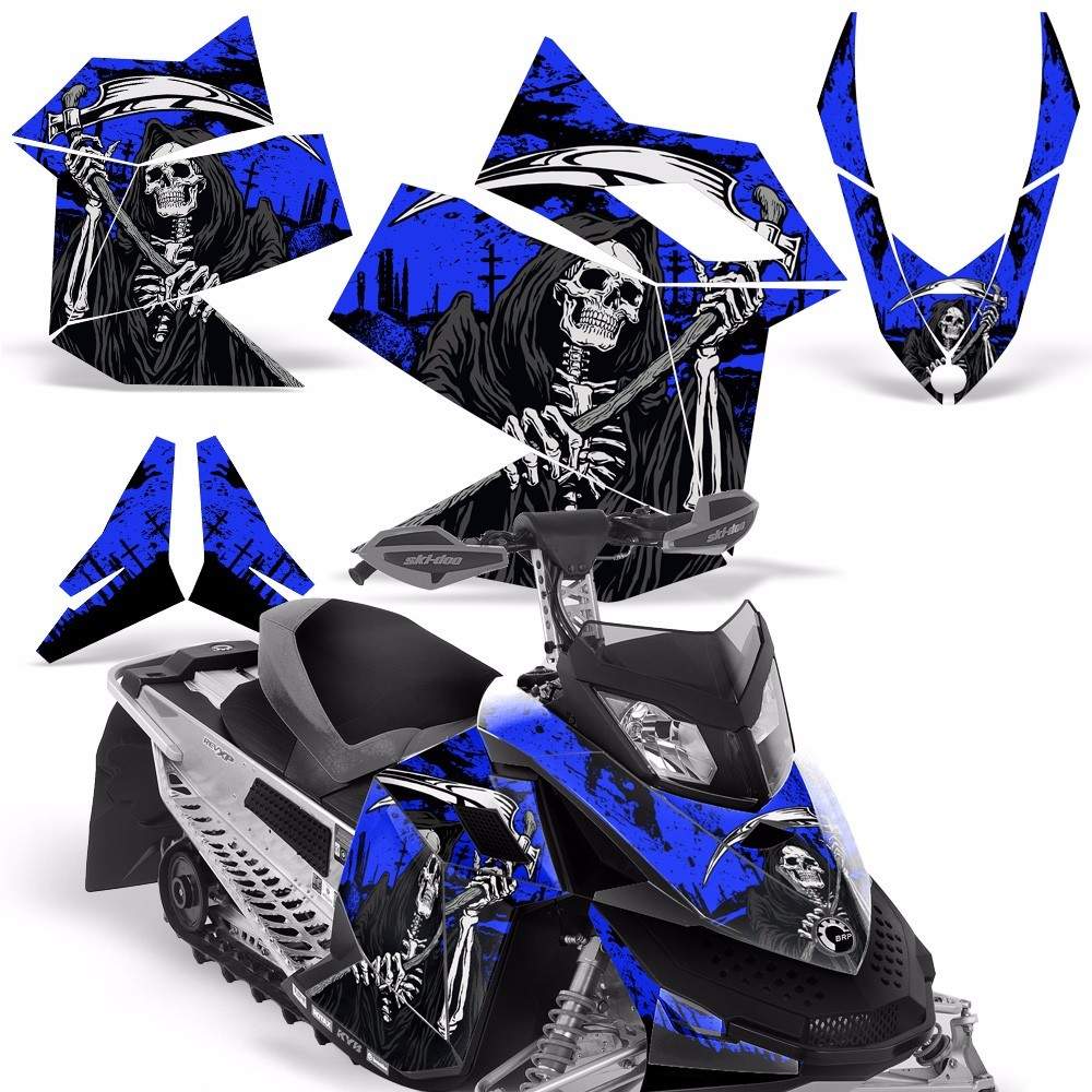 Snowmobile Graphics Kit Sled Decal For Ski Doo Rev XP 08-12 REAP U