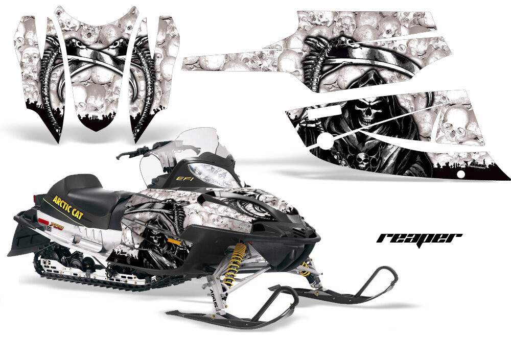 Sled Graphic Stickers Decals For Arctic Cat Firecat/Sabercat 2003-2006 REAPER W