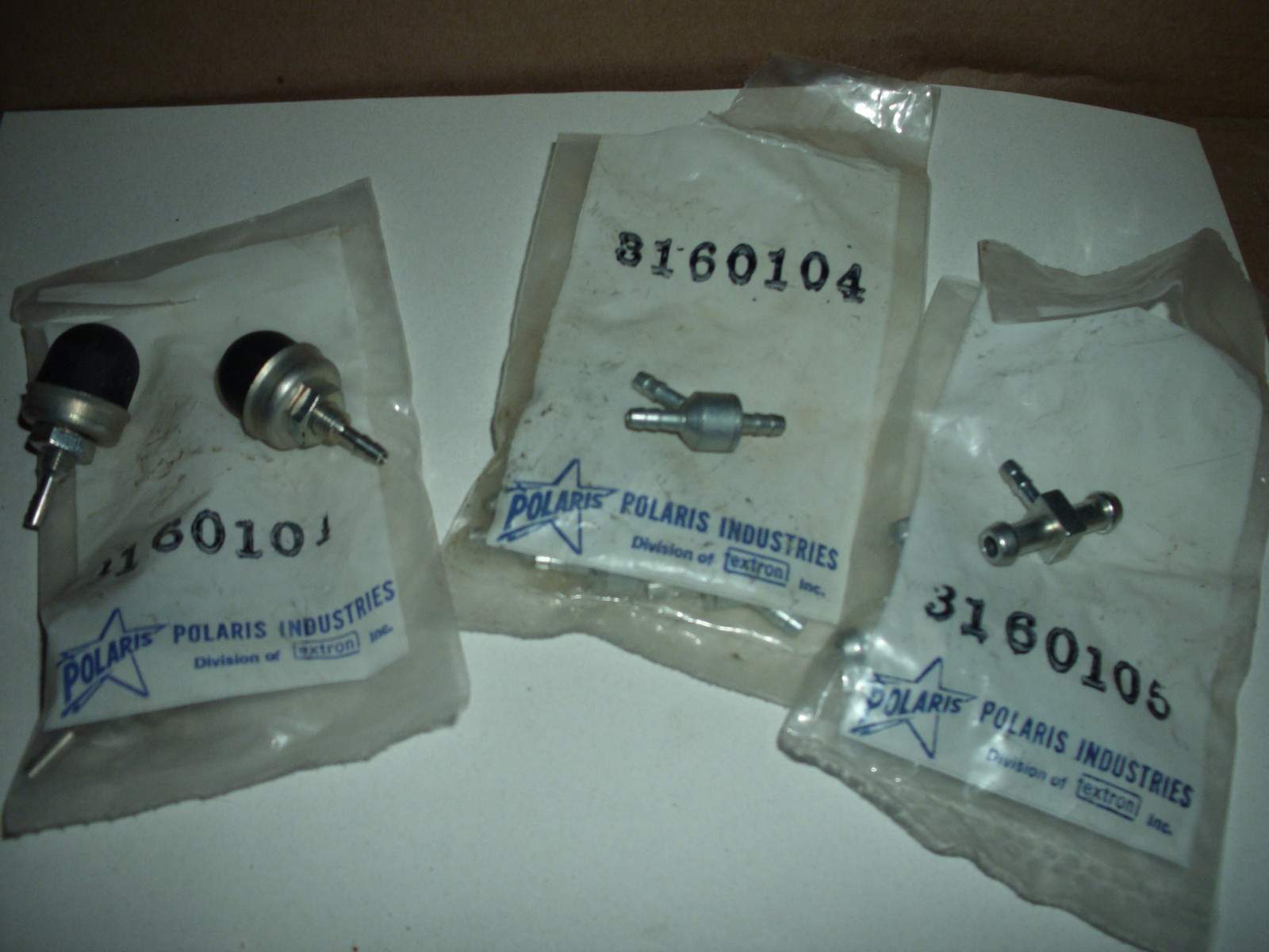 Vintage Snowmobile Polaris Arctic Cat Ski Doo Gas Primer Kit Bulb T Check Valve