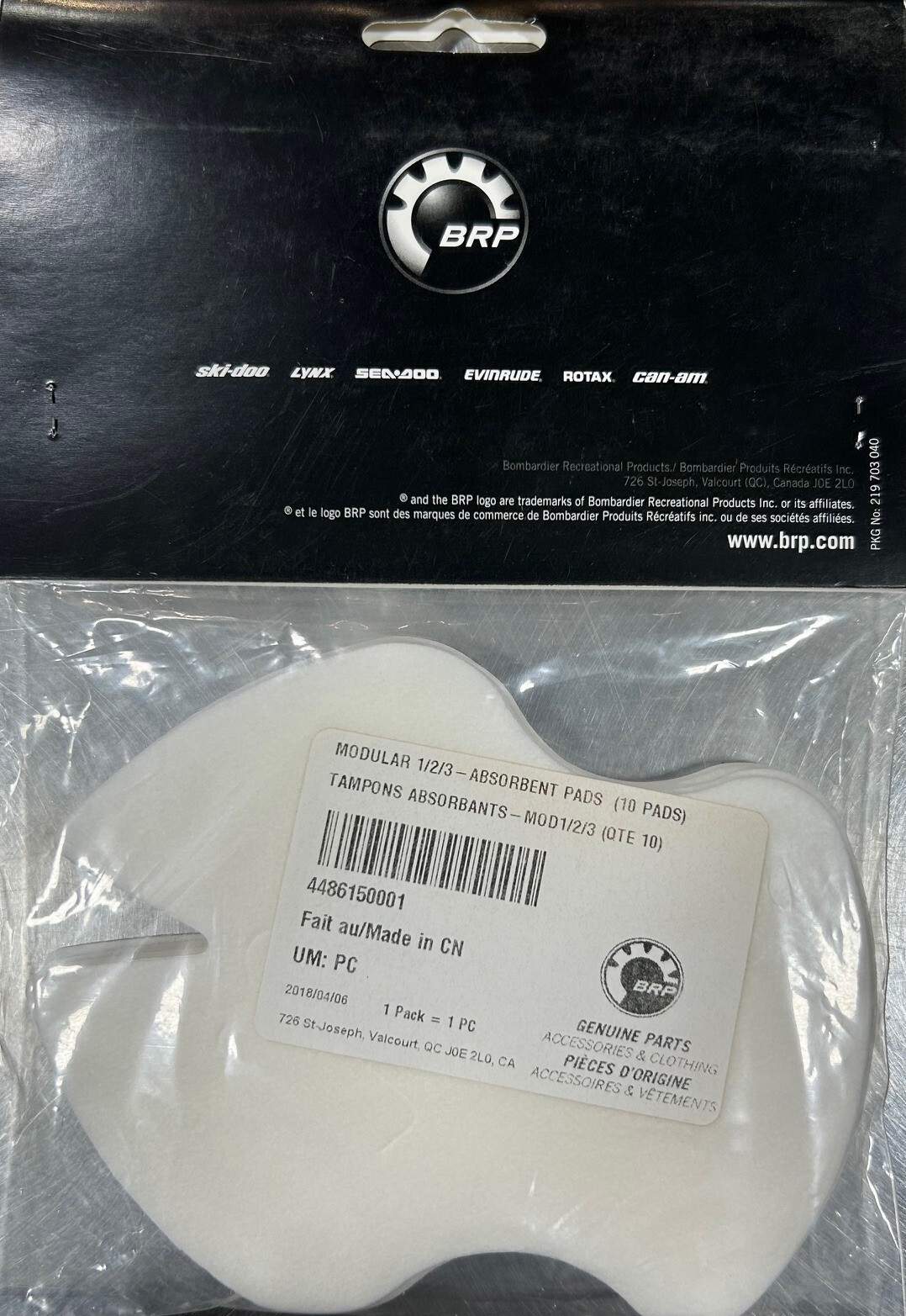 Ski Doo Modular Absorbent Pads | 10 Pack | 4486150001 | Brand New