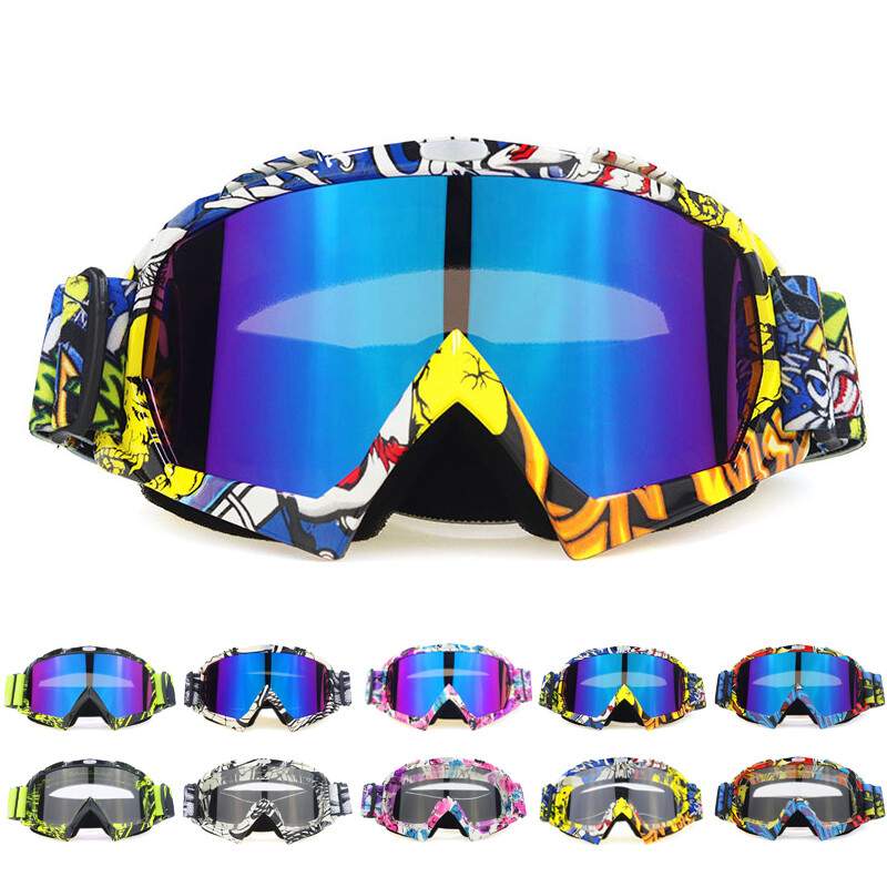 Sports Snow Goggles OTG Windproof Jet Ski Snowboard Snowmobile Skating Eyewear