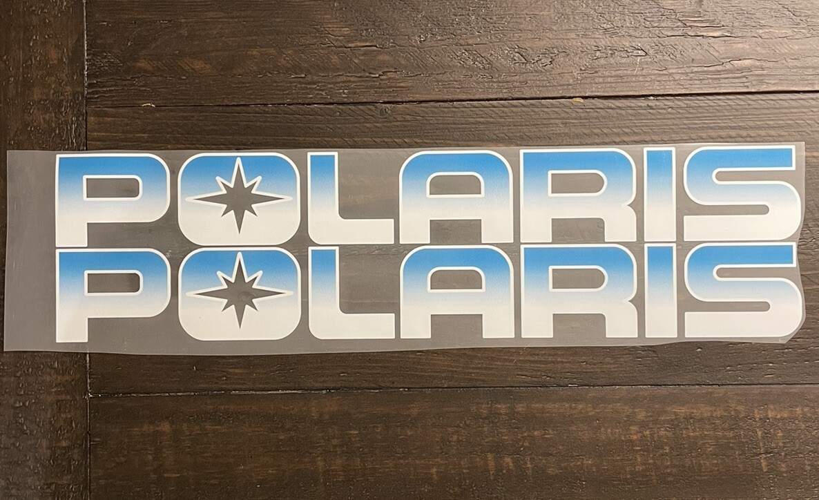 Polaris 1994 1995 Storm 750 800 Seat Decals Iron On Snowmobile