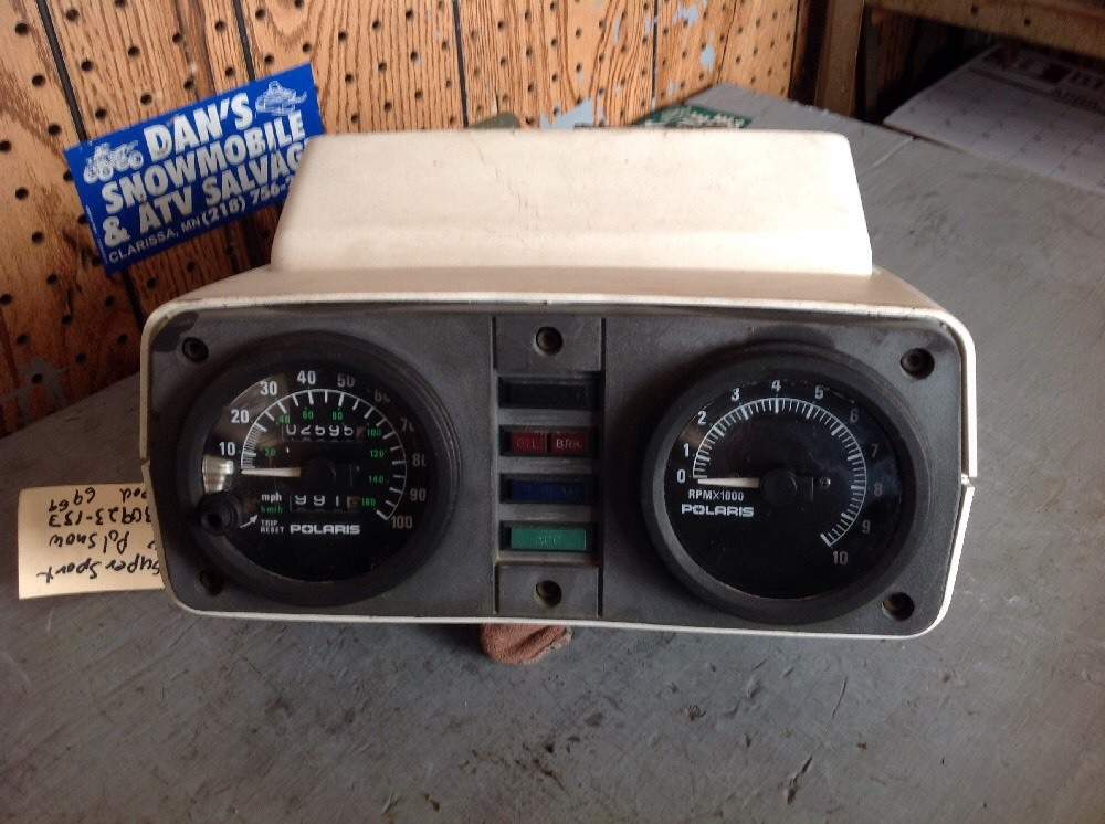Dash Pod Speedometer Gauge # 5430923-133 Polaris 1996 Super Sport 488 Snowmobile