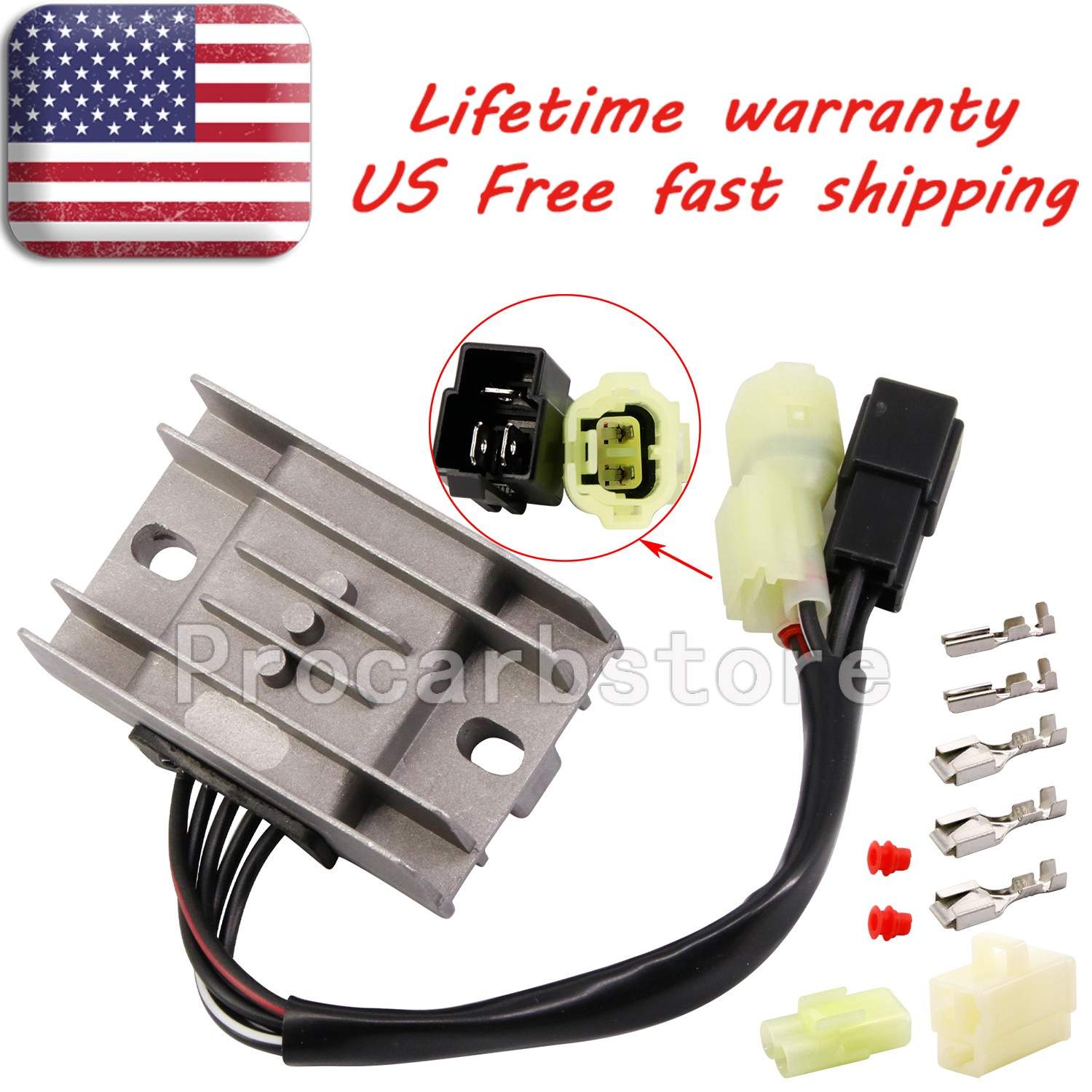 For Artic Cat 250 300 2001-2005 Voltage Regulator Rectifier Assembly USA