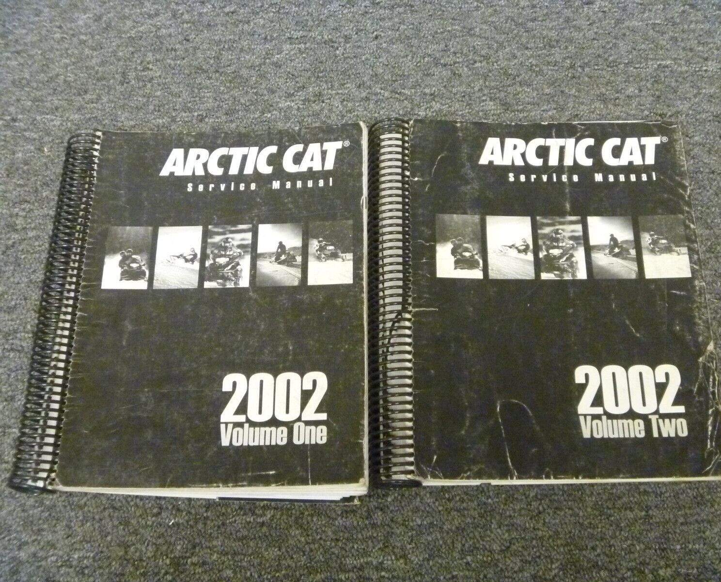 2002 Artic Cat Mountain Cat 500 570 600 800 1000 Snowmobile Service Manual Set