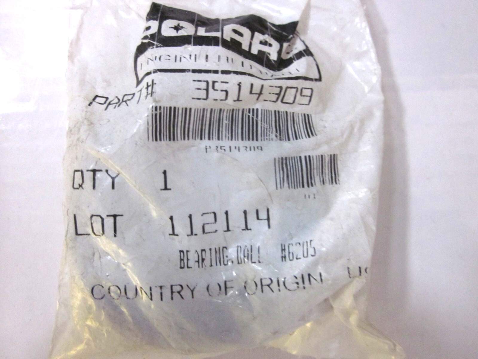 for Polaris Snowmobile 3514309 Ball Bearing OEM Part NOS