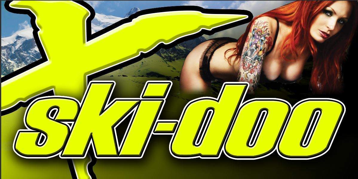 Ski Doo Polaris Artic Cat Yamaha Snowmobile Racing Sled Snocross Vinyl Banner