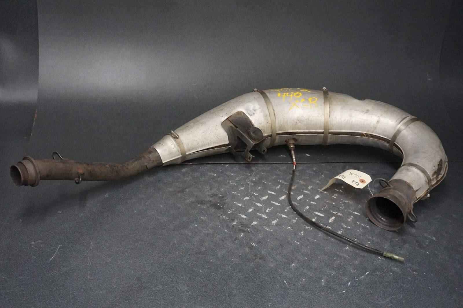 2002 XCR 440 Polaris OEM Exhaust Tuned Pipe Muffler Expansion Chamber Ass’y