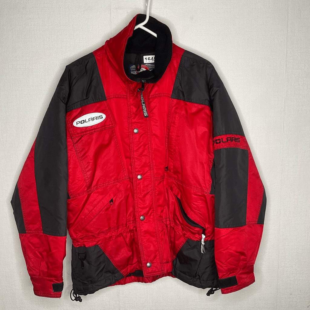 Vintage Pure Polaris Snowmobile Jacket Men’s Medium Red Black