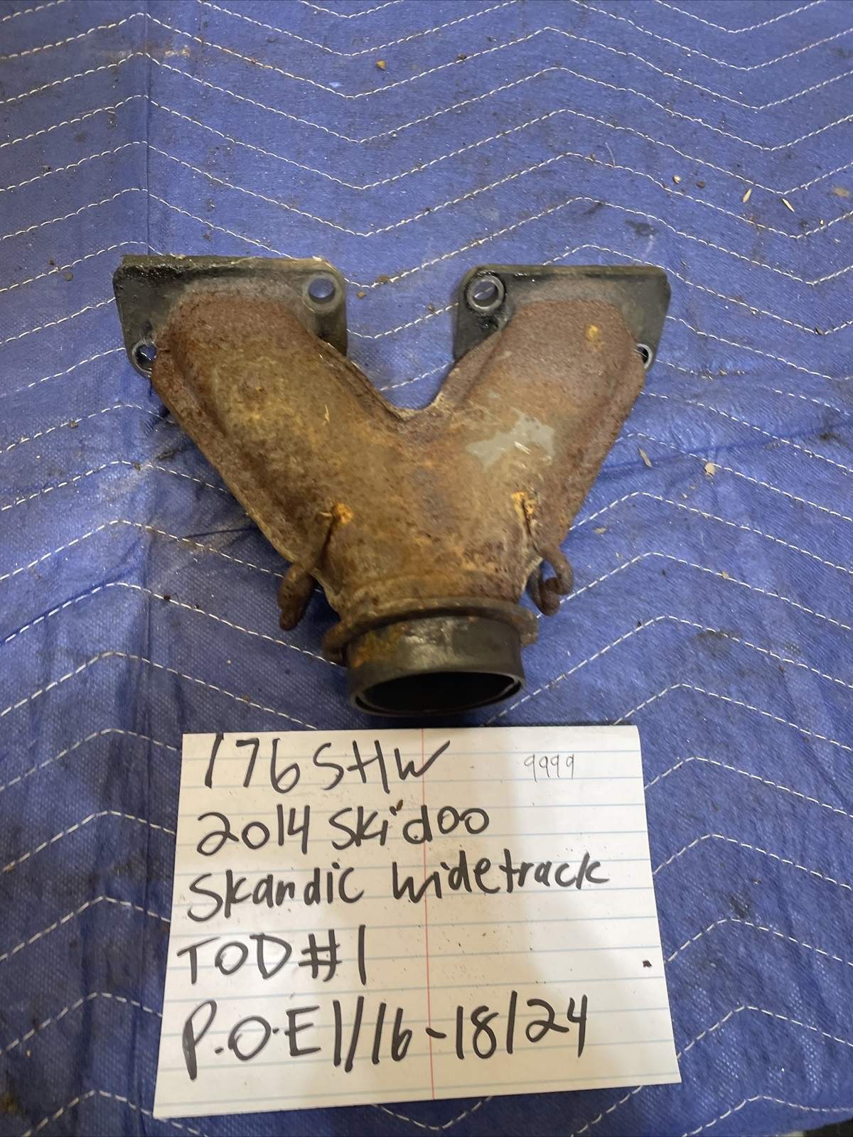 2014 skidoo Scandic exhaust header pipe manifold 176