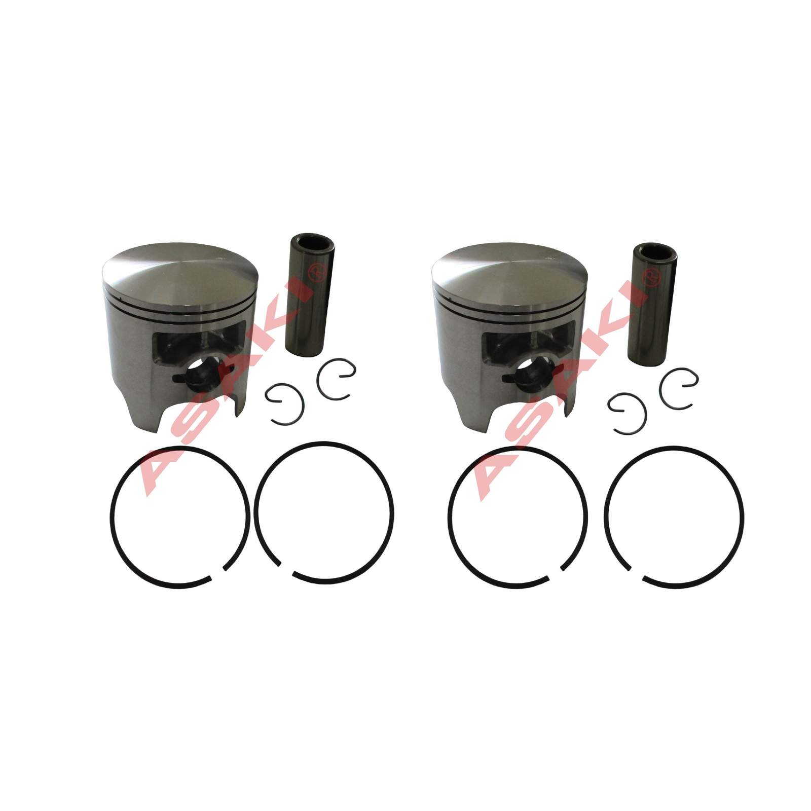 For Snowmobile YAMAHA 540 Piston kit (09-808, 8R6-11631-00 STD with Ring) X2