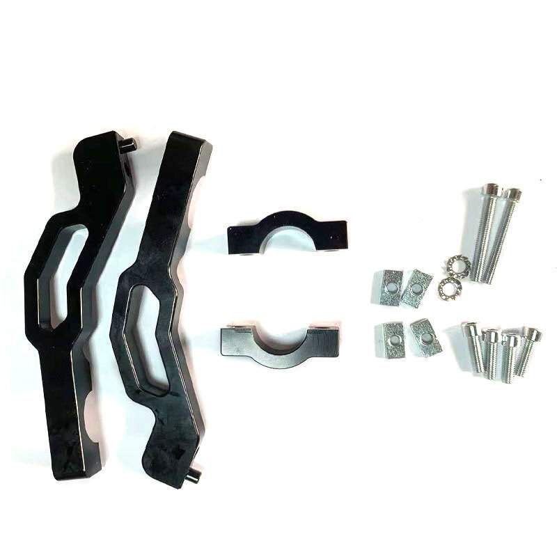 Polaris Snowmobile HandGuards Hand Guard Mounts AXYS Straight Handlebar Black