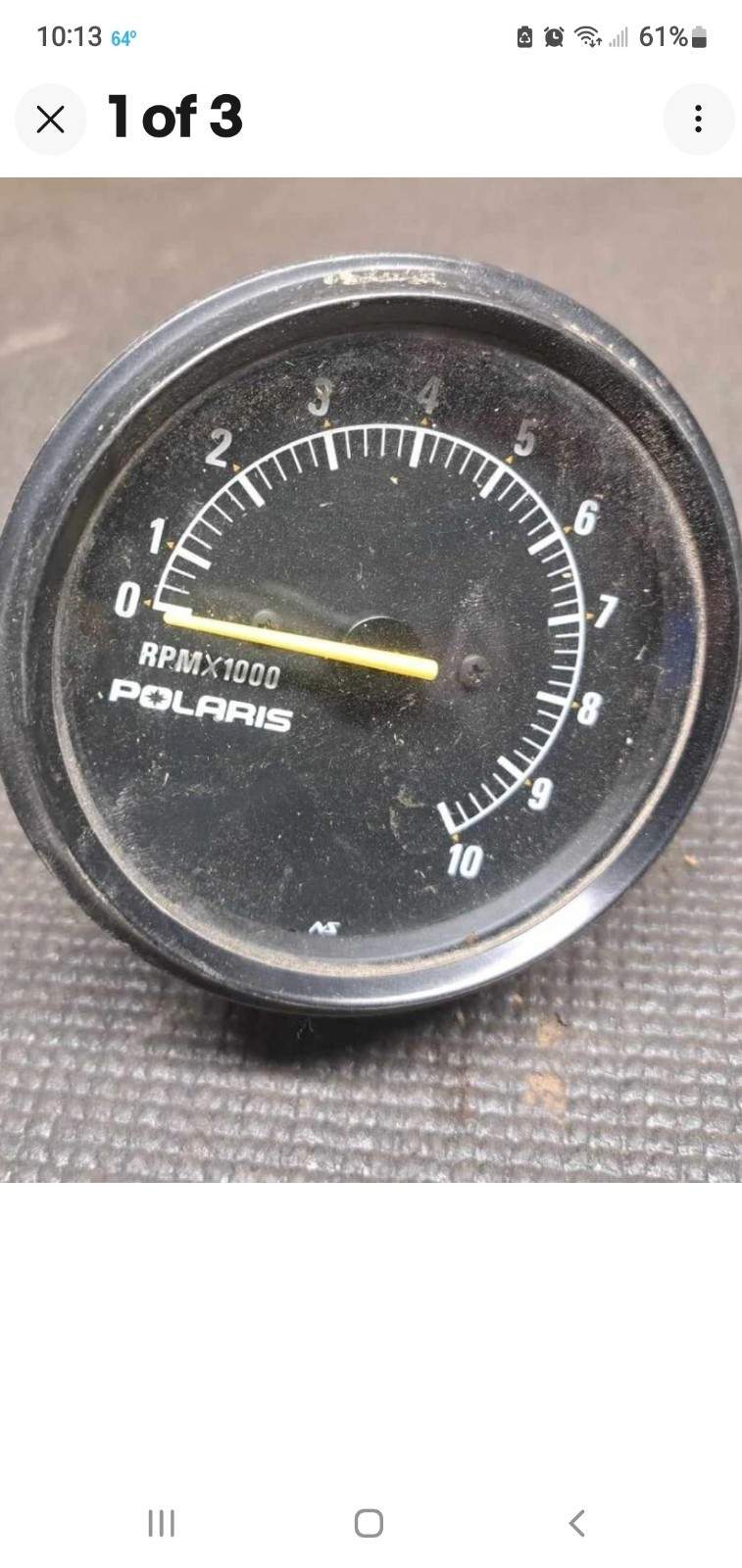 Vintage Polaris Snowmobile Tach 1977 Polaris RPM X1000