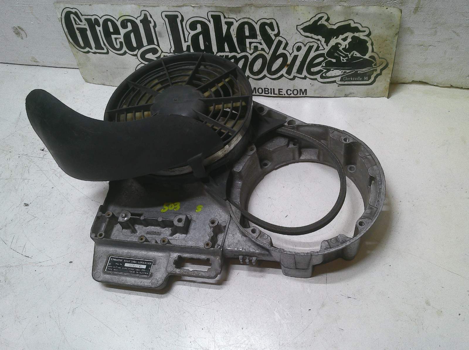 SkiDoo Formula SL Deluxe 500 SLE Mag Housing, Fan, Shroud Ducati Rotax 503