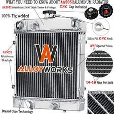 Aluminum 2 Row Motorcycle Radiator For Artic Cat Prowler 700 550 TRV 700 550 450