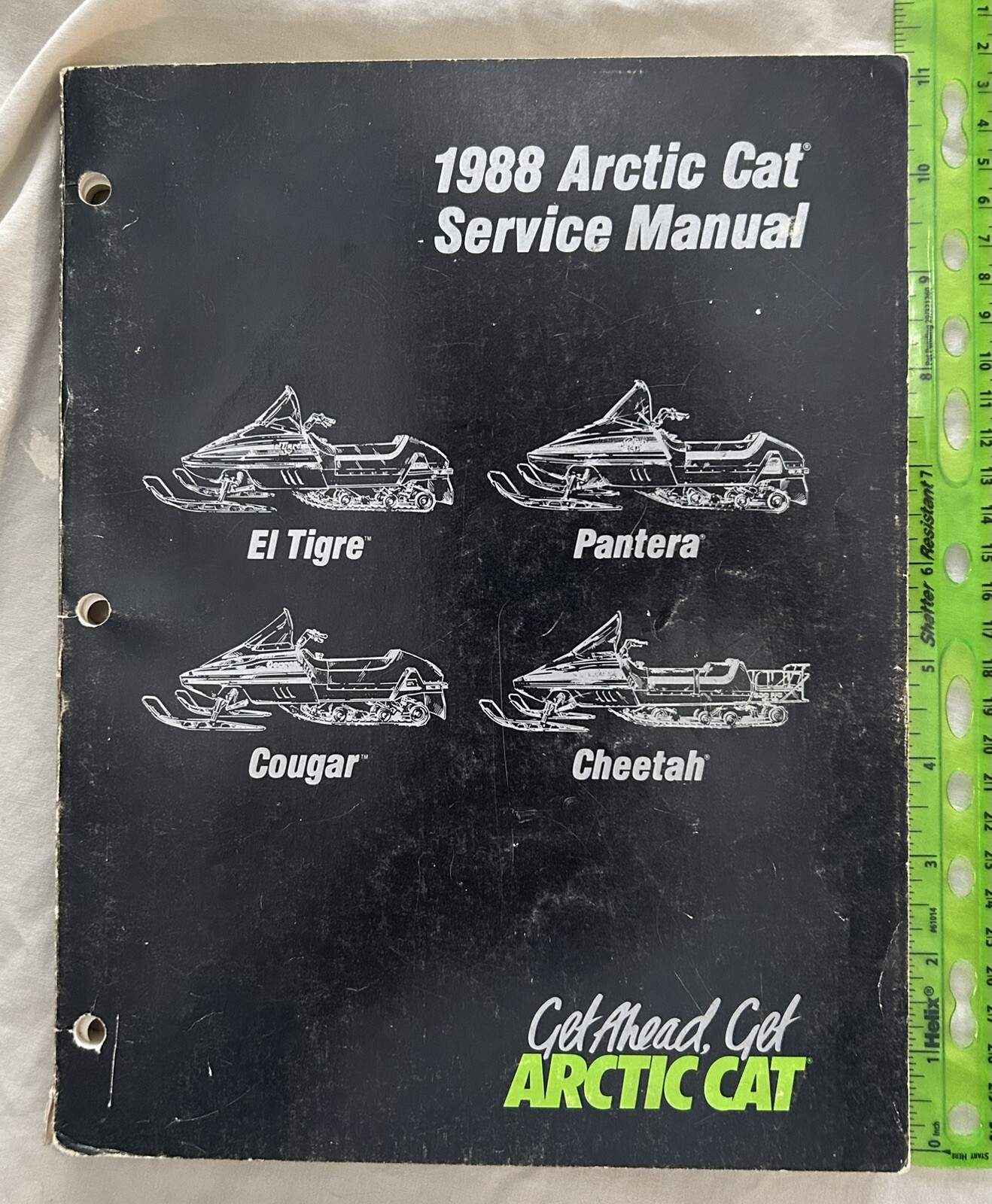 1988 Artic Cat Service Manual El Tigre Pantera Cougar Cheetah Snowmobiles
