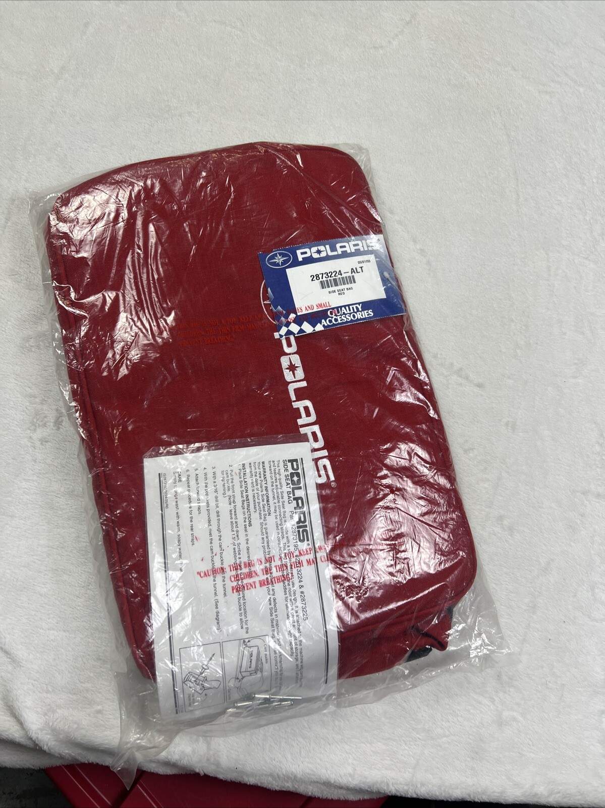 Polaris Vintage Side Seat Bag Red 2000 Model 2873224-ALT Snowmobile Accessory