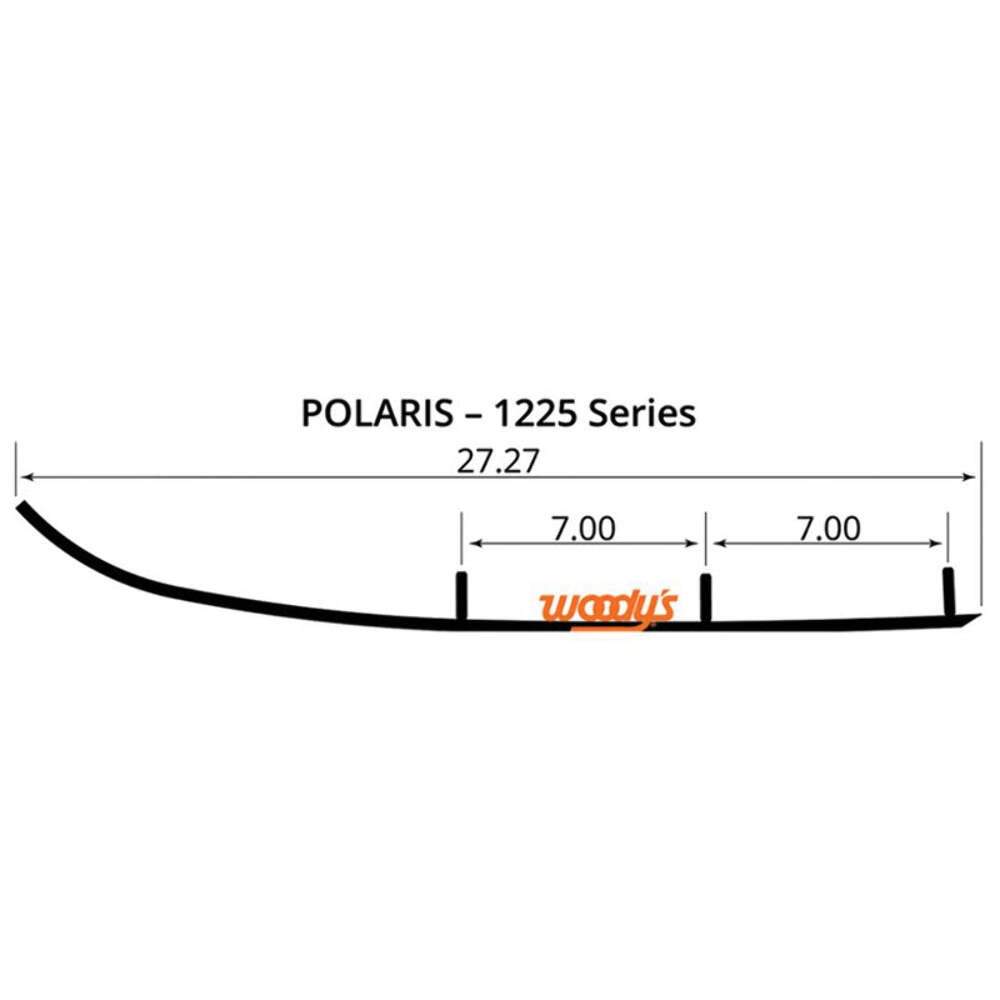 Woody’s Executive Series 4″ Carbide Polaris Snowmobile Runners, WPI-1225