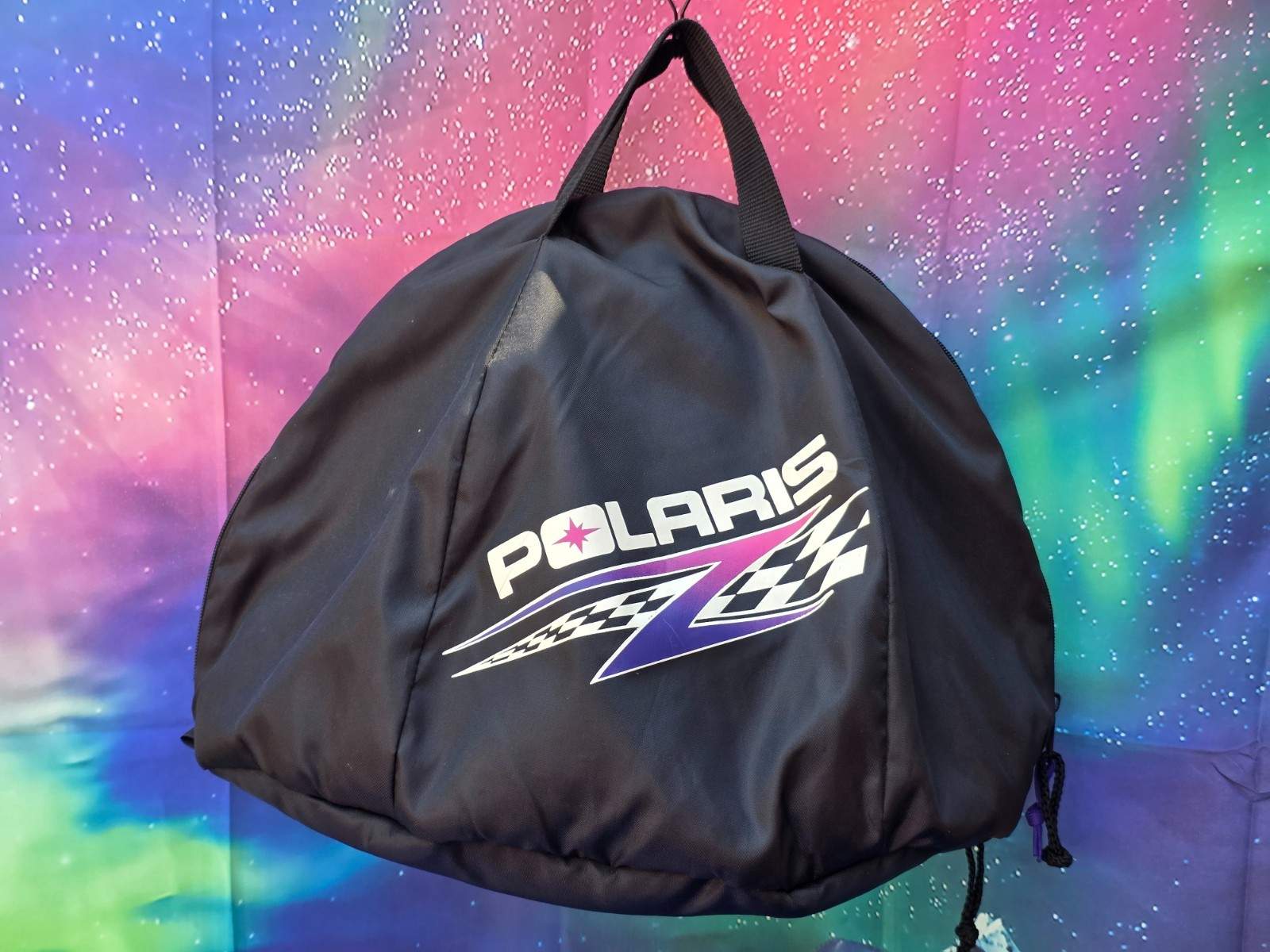 Vintage POLARIS Snowmobile ATV Helmet Bag Soft Carrying Case ONLY (No Helmet) #2