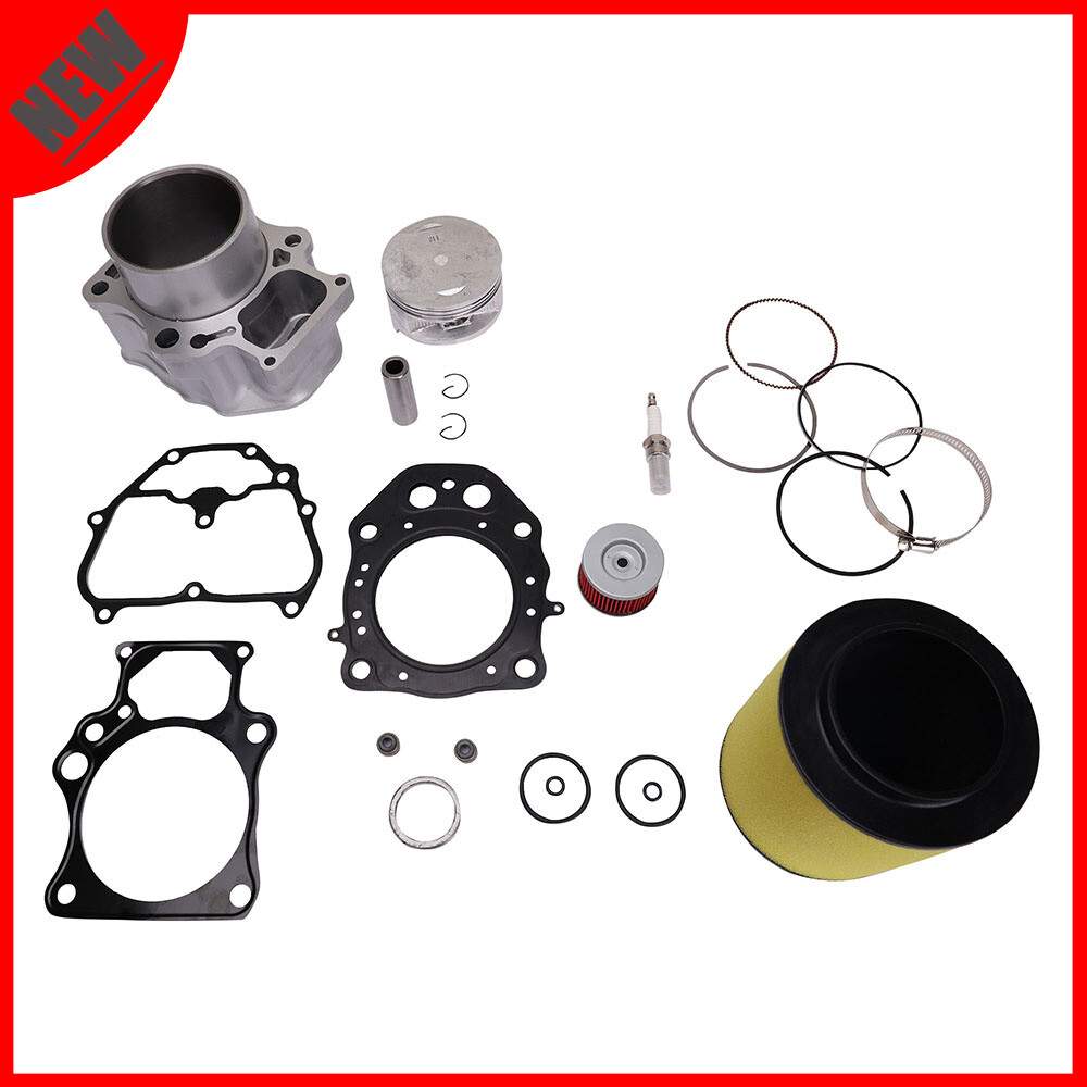 For 04-08 Artic cat 400 Alloy Steel Cylinder Jug Piston Top End Rebuild kit NEW