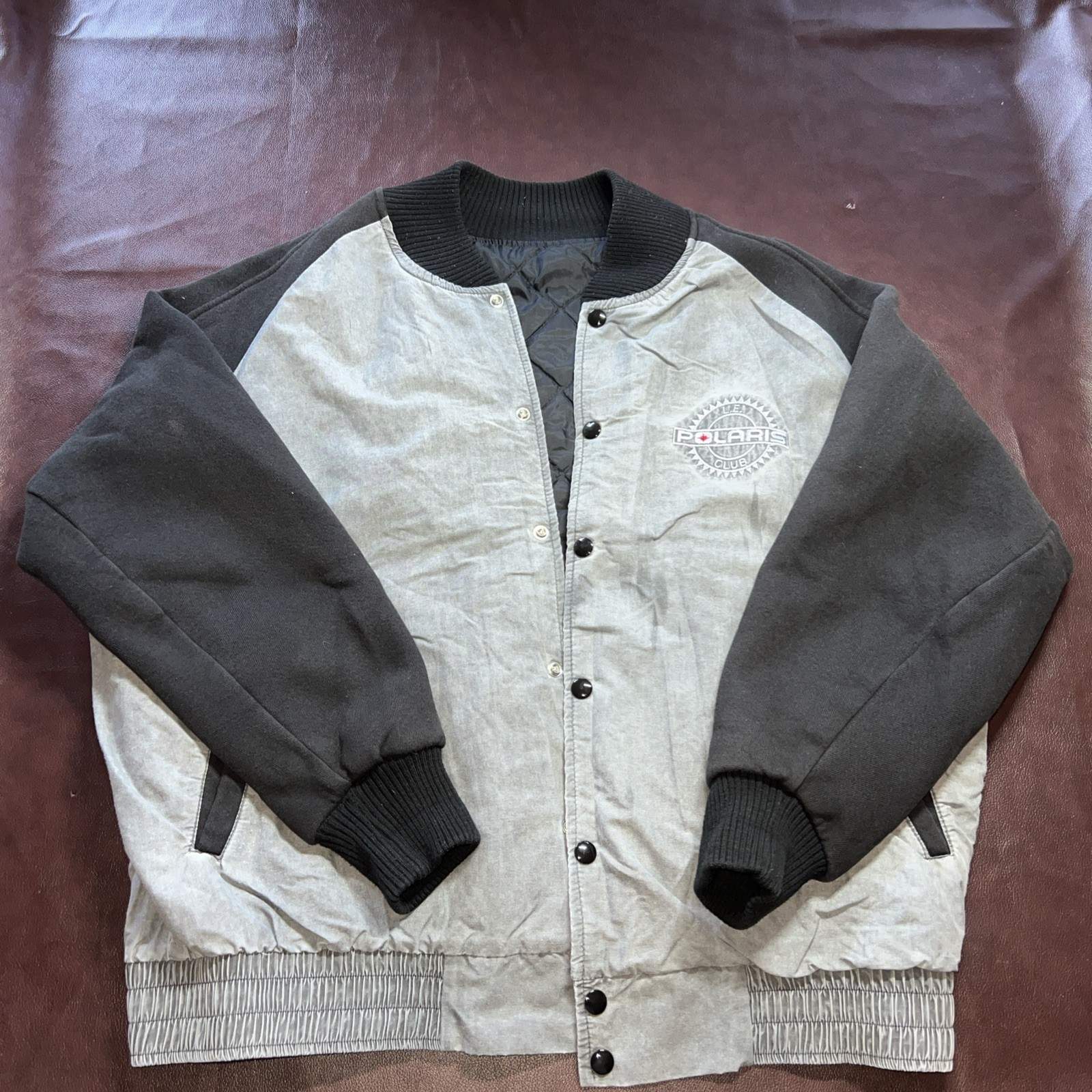 Vintage Polaris Snowmobile Jacket Men’s Medium L.E. Club 1995 Logo Bomber