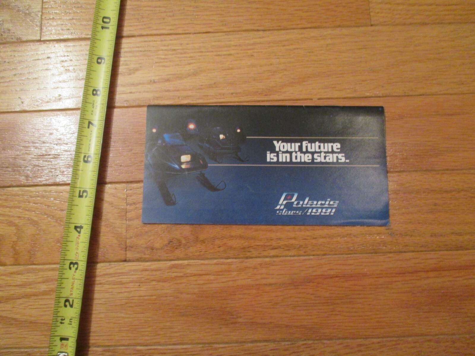 Polaris Snowmobile 1981 Vintage sales brochure future is in stars