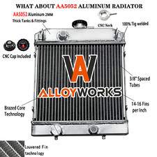 2 Row Aluminum Radiator For Artic Cat Prowler 700 550 TRV 450 700 550 0413205 US
