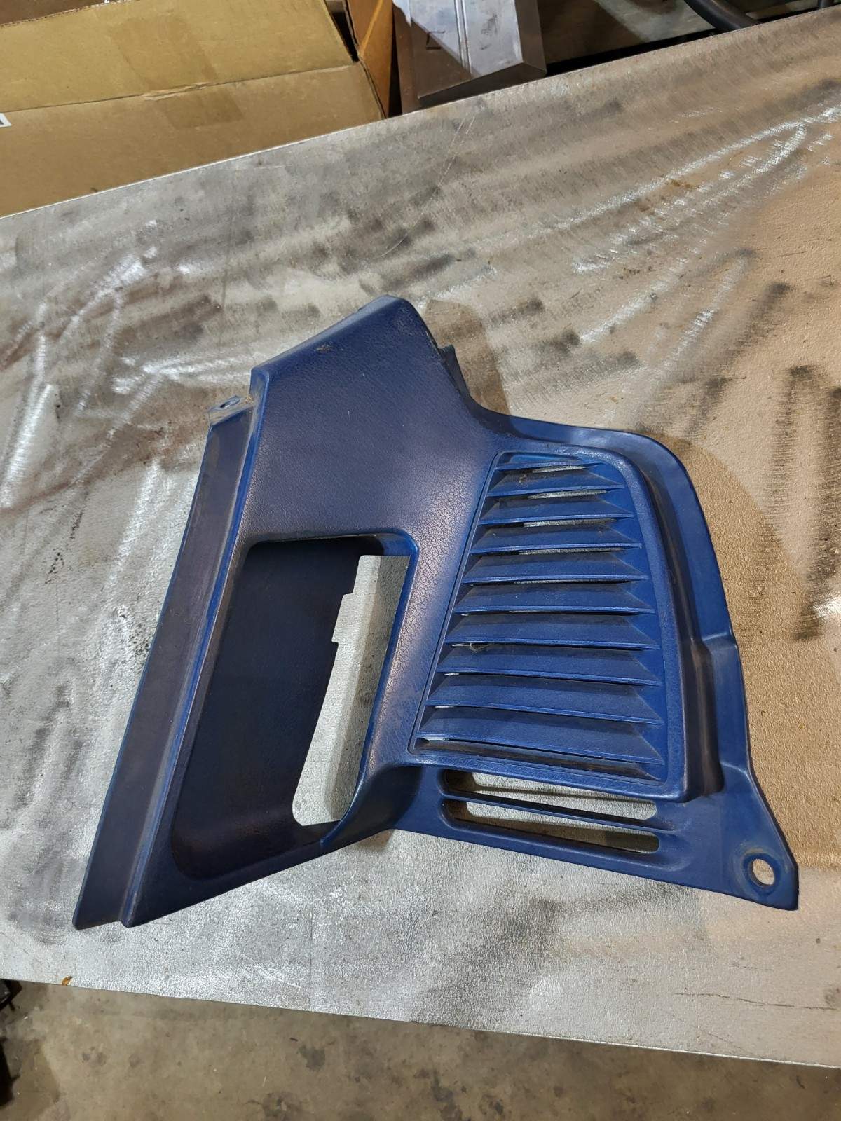 Vintage Yamaha Snowmobile SS440 Right Side Blue Rear Hood Vent Cowling