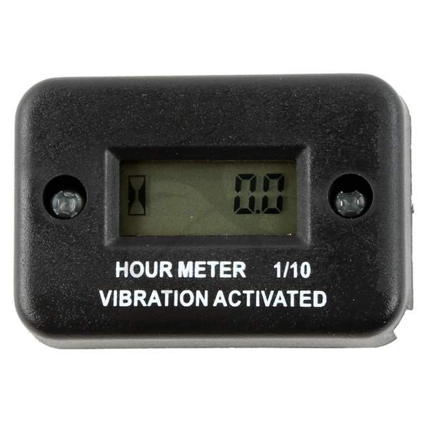 Waterproof Black Vibration Hour Meter Fit For Motorcycle ATV Snowmobile Boat New