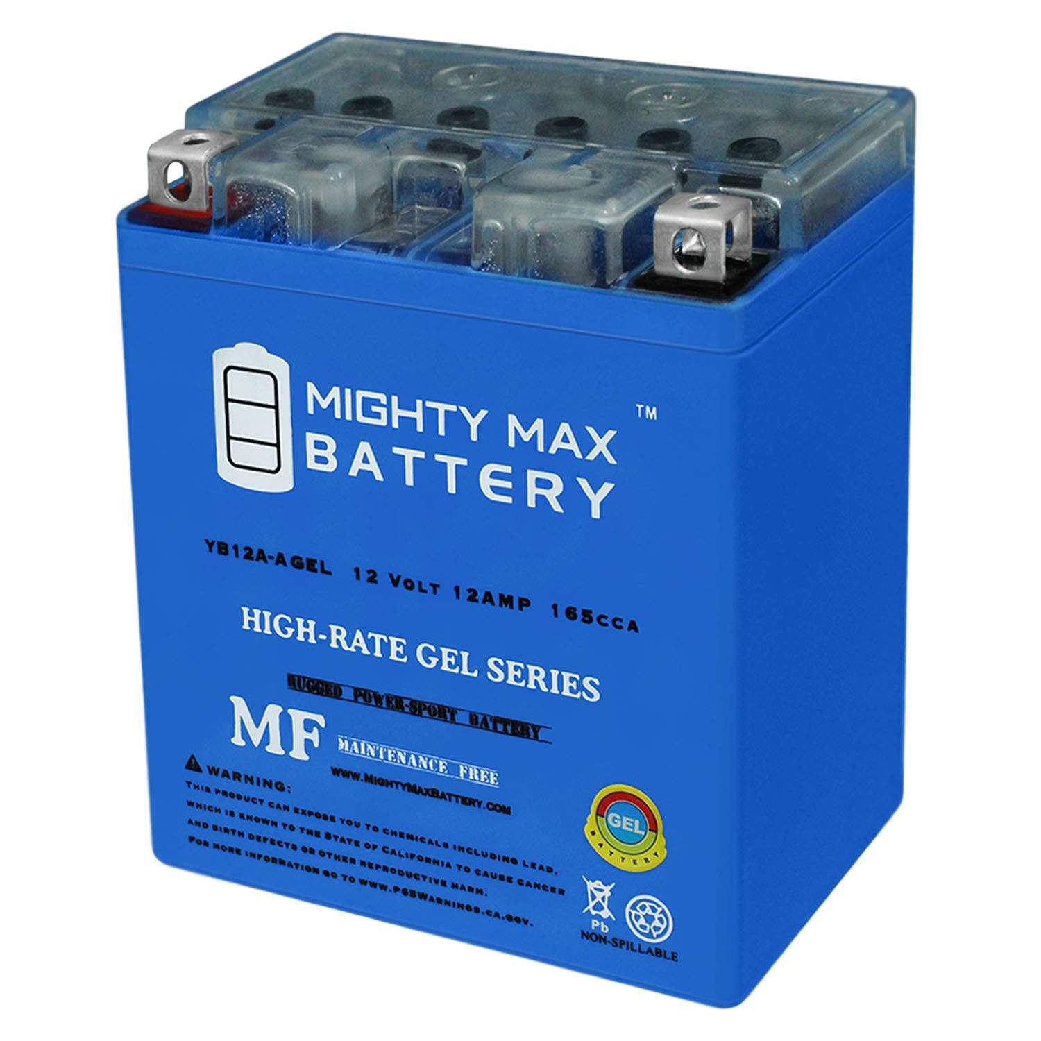 Mighty Max 12V 12AH 165CCA GEL Battery Replaces Yamaha 400 RD400 1976-1979