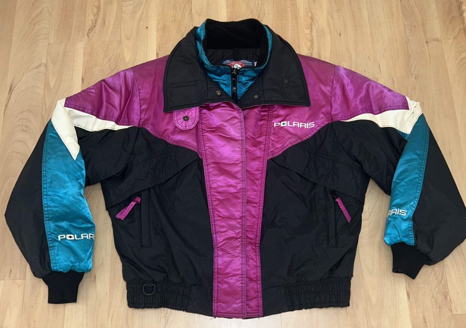 Polaris Snowmobile Pink/purple Black Winter Jacket Women’s XL Y2K A