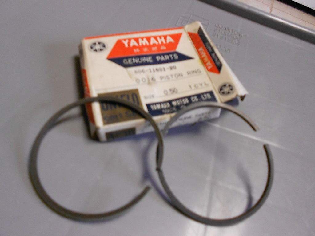 NOS 1969-1973 Yamaha Snowmobile SL338B SL338 Piston Rings (0.50) PN:806-11601-20