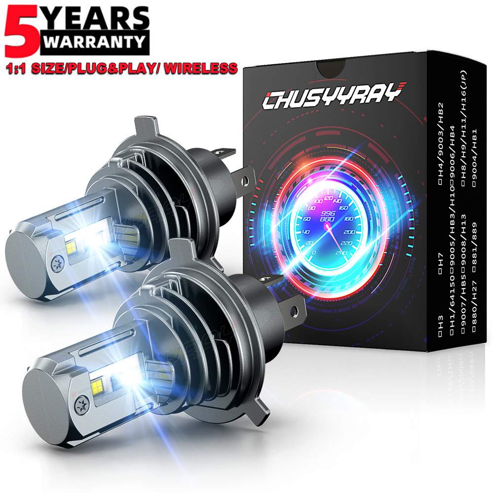 80W Snowmobile LED Headlight Kit For Polaris RMK 500 600 700 800 900 6500K White