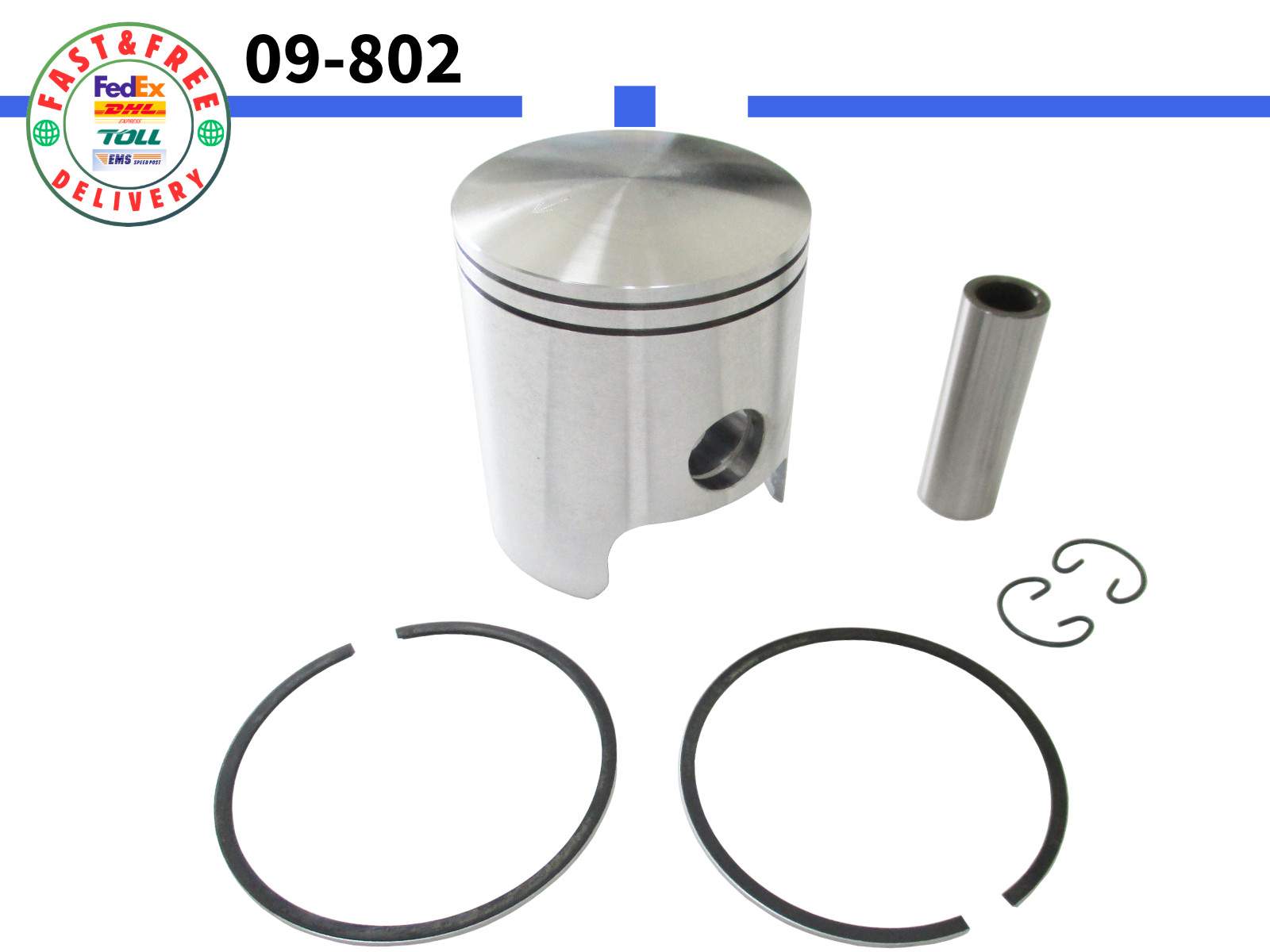 For Yamaha Snowmobile 09-802 Piston Kit STD Bore 60.00mm 8G8-11631-01-96 +Ring