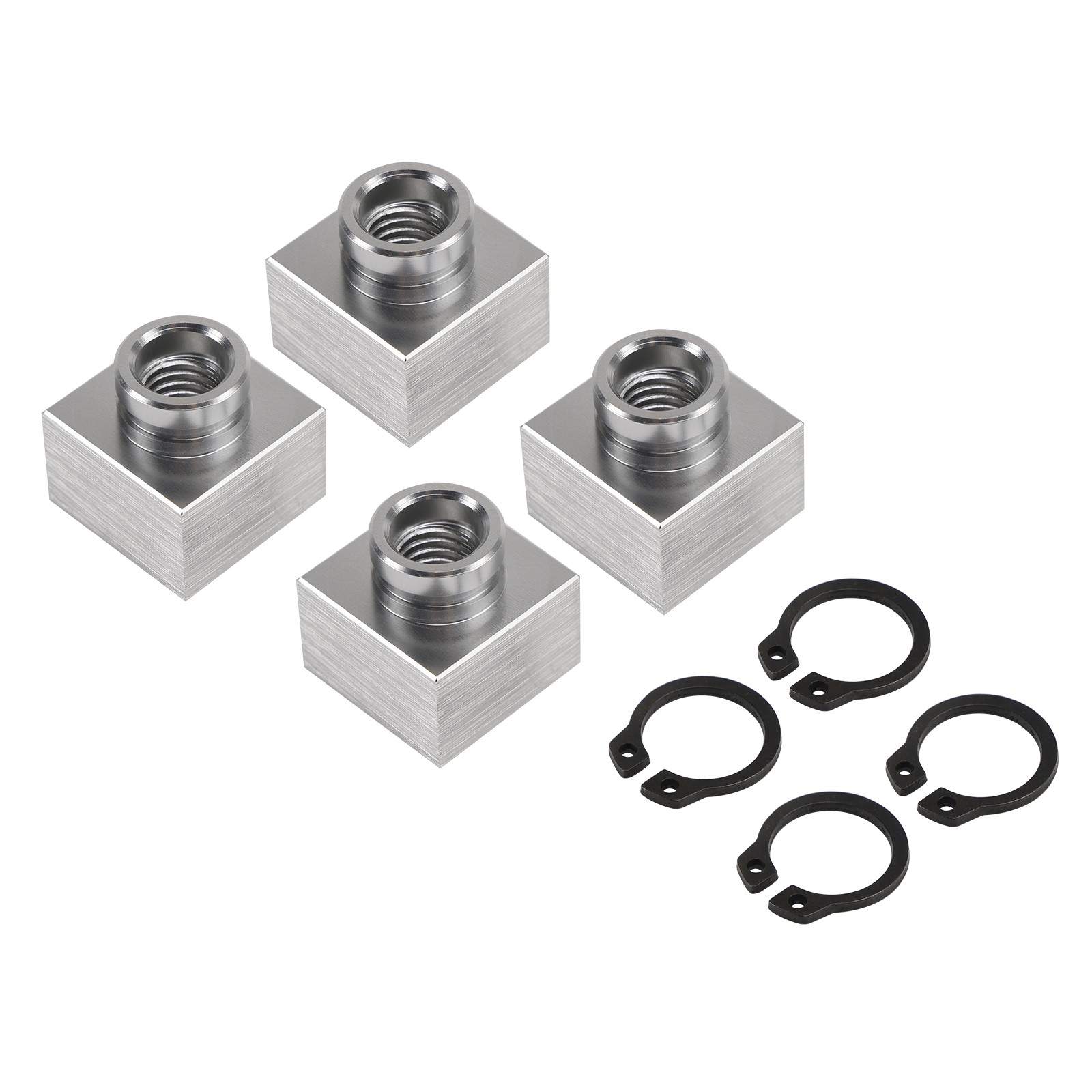4X Snowmobile Trailer Insert Nut & Snap Ring Kit 04414 03400 For Triton Xt & Lt