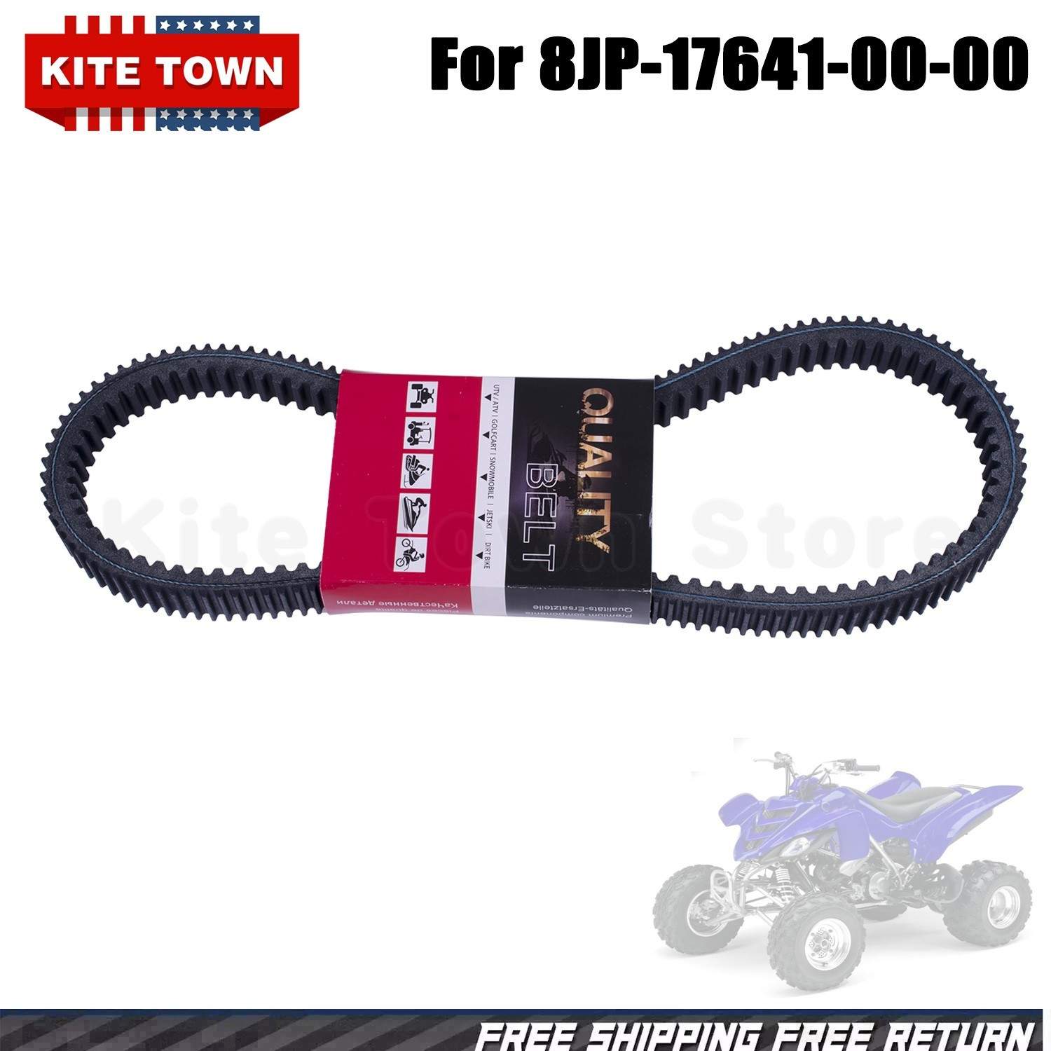 Drive Belt New For Yamaha Snowmobile SR Viper Sidewinder TX 2015+ 8JP-17641-00