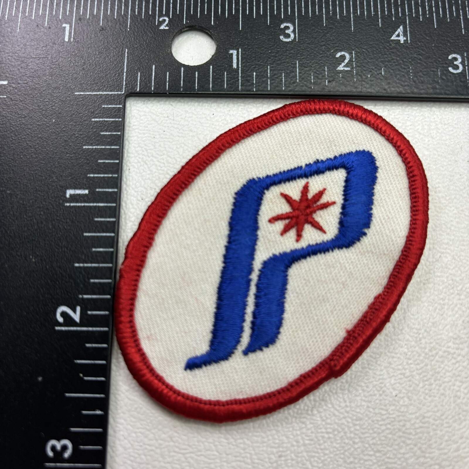 Vintage Letter “P” POLARIS SNOWMOBILE Patch (Winter Sport) Red White & Blue 00PG