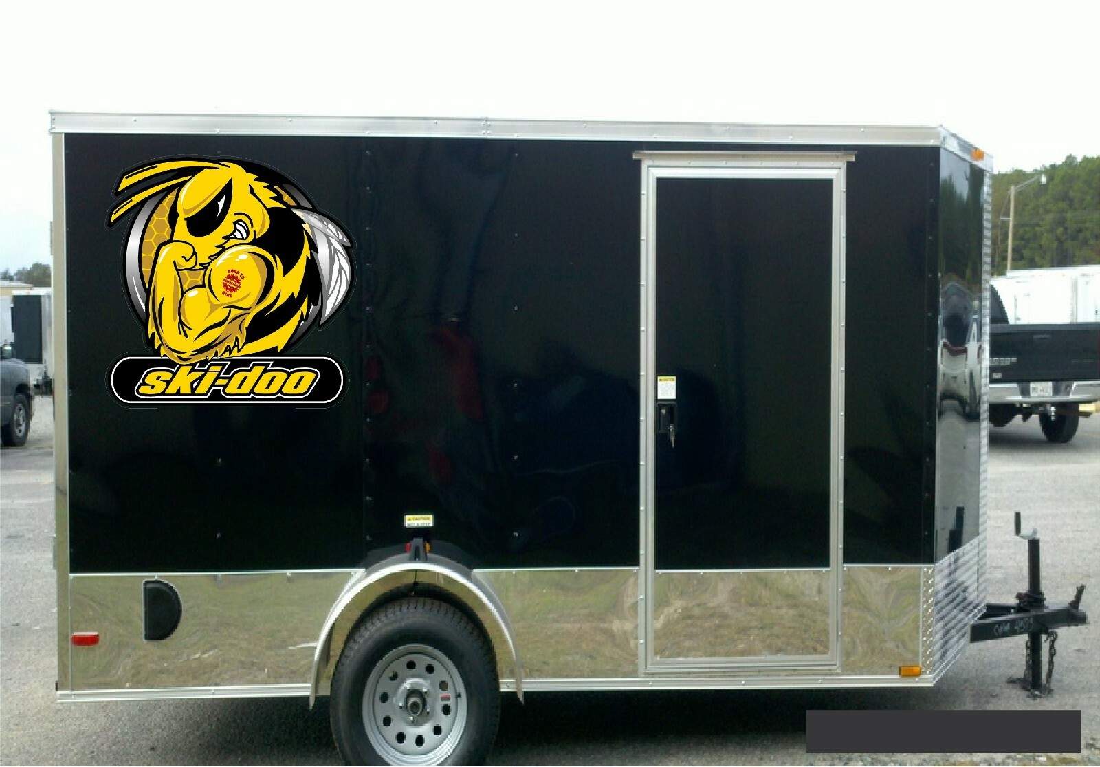 SKI-DOO MUSCLE 20″ / TRAILER DECAL / Bee / Vinyl Vehicle Graphic Decals