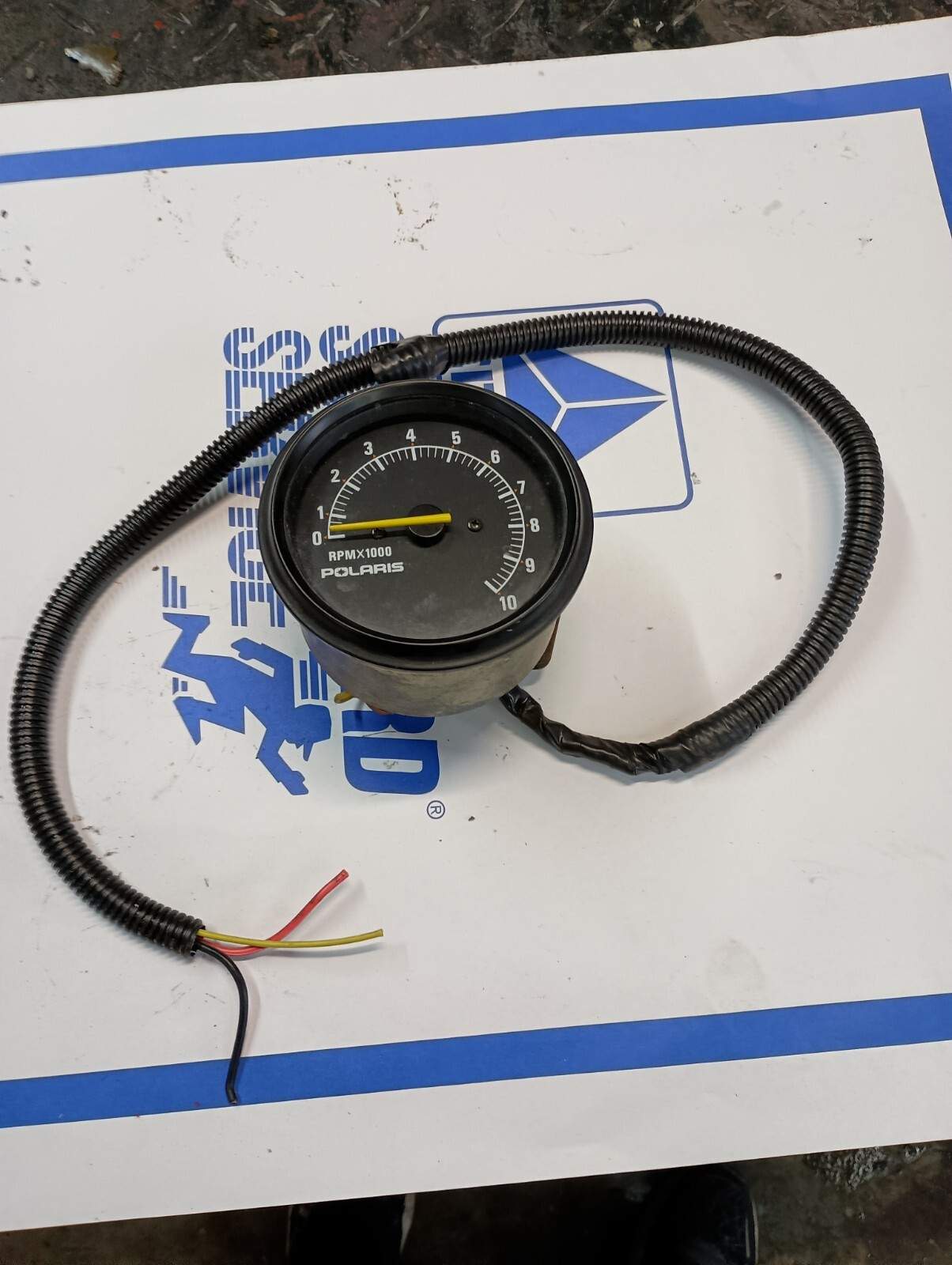 Vintage Polaris  Snowmobile Tachometer RPM Gauge 3 Wire