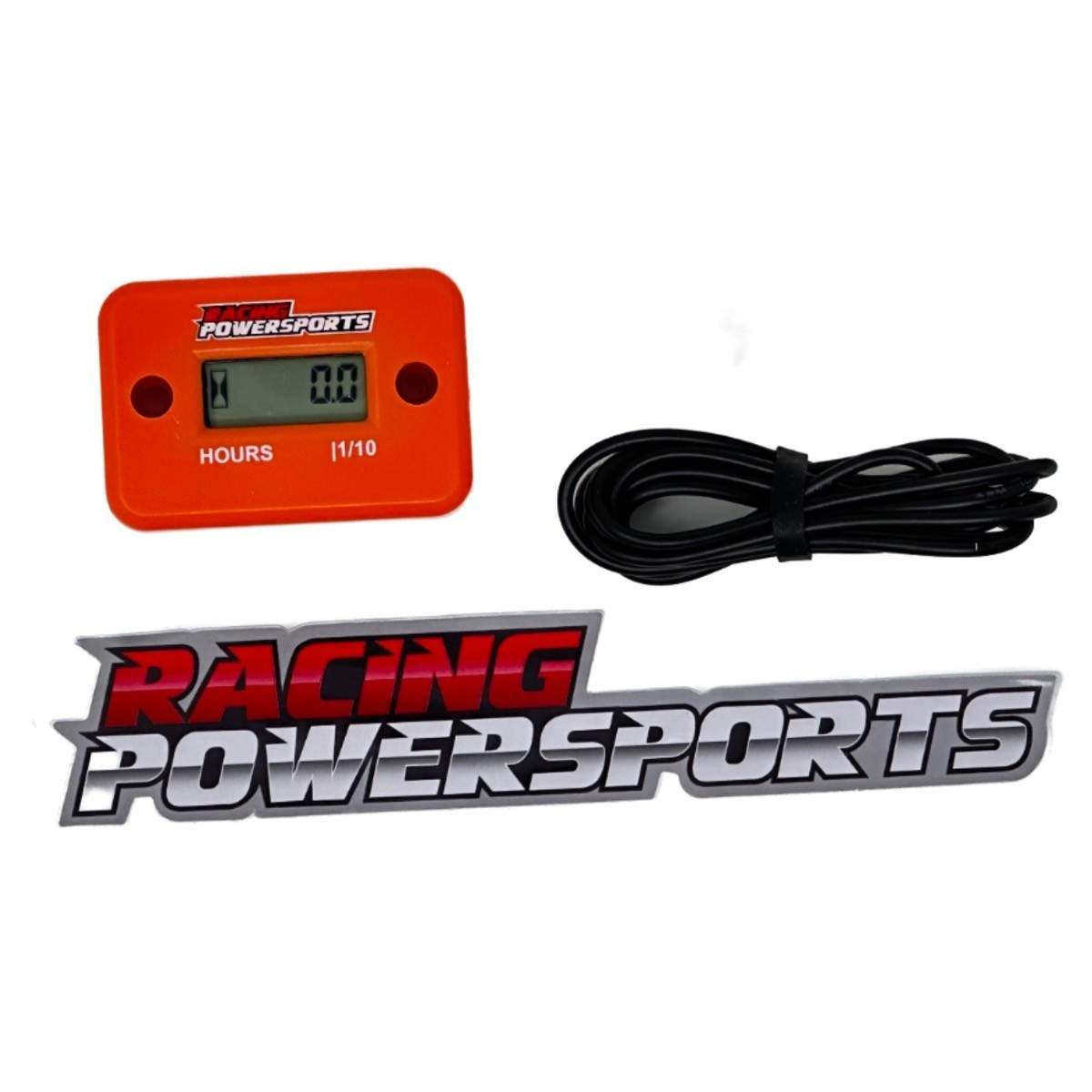 RacingPowerSports Digital Hour Meter Motorcycle ATV Snowmobile Dirt Bike Orange
