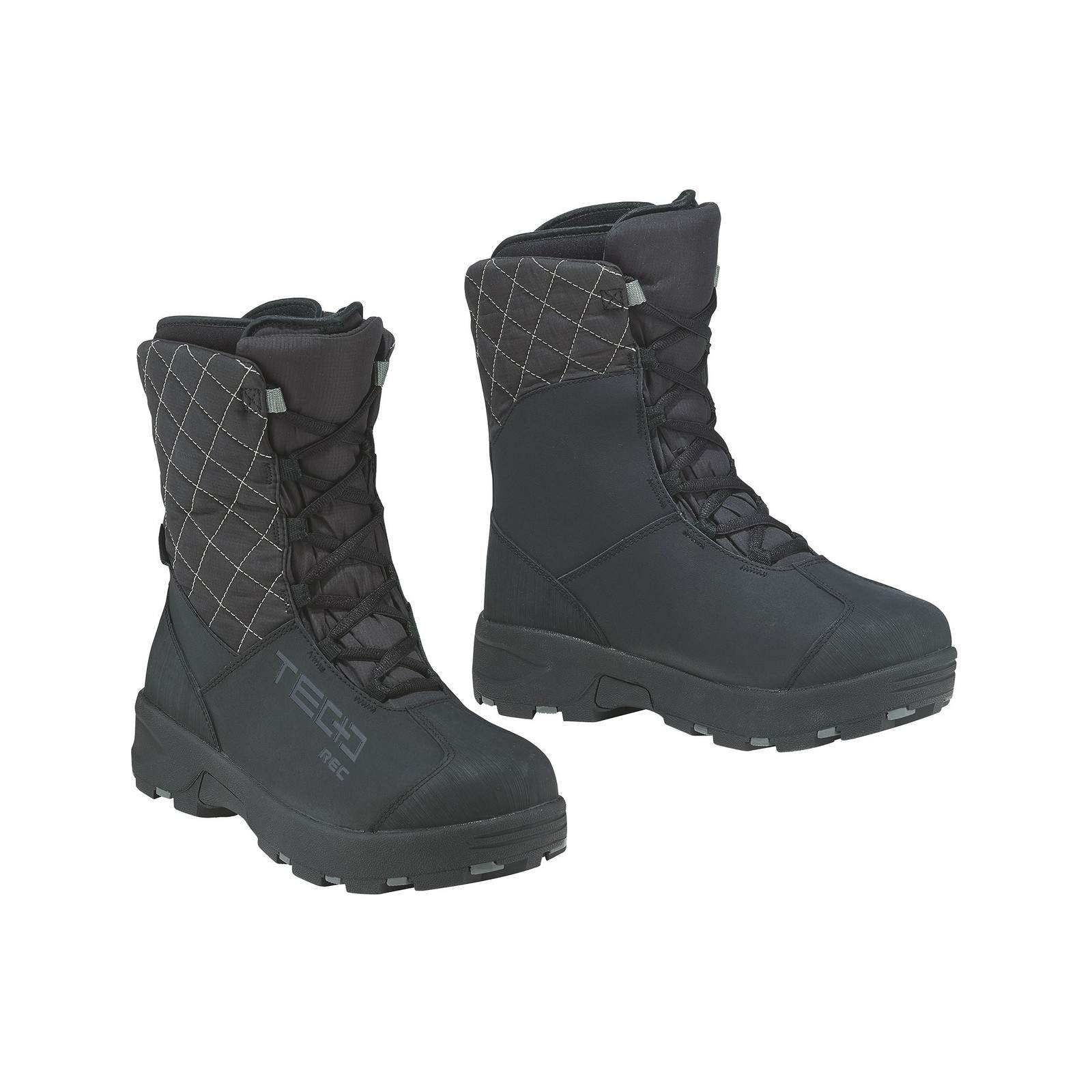 Ski-Doo Womens Tec+ REC Snowmobile Boots Breathable Rugged Ultra Grip Black