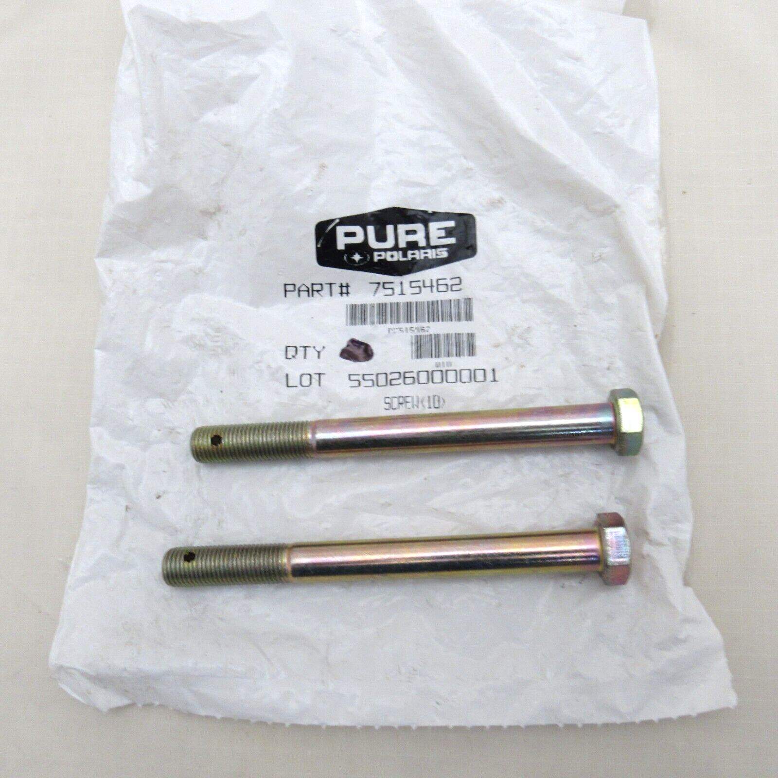 Polaris Snowmobile OEM Front Suspension Ski Hex Bolts Screws 7515462 Set of 2