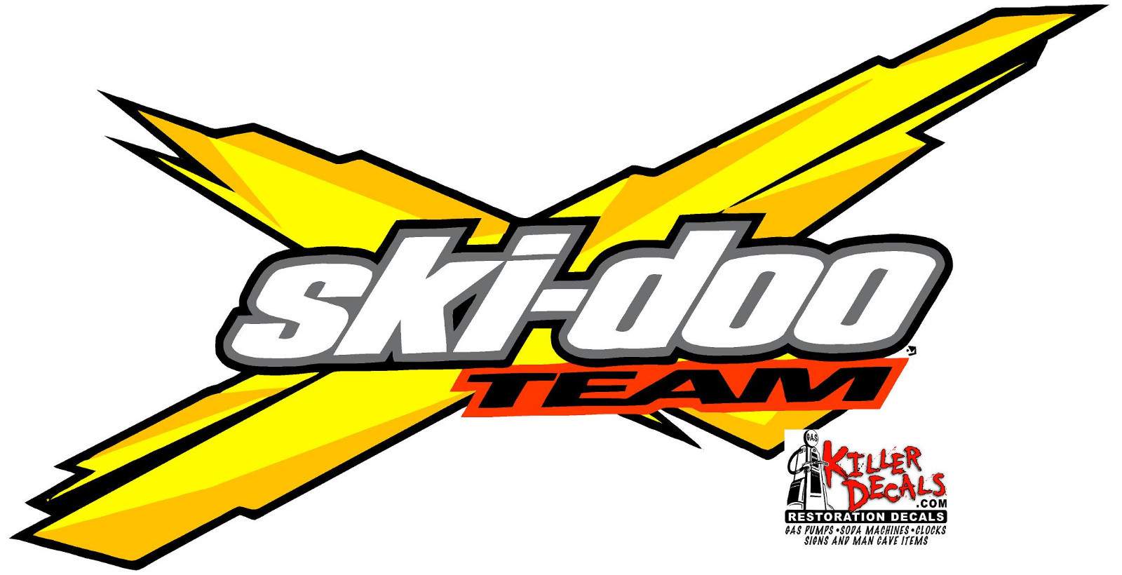 (SKID-1) 12″ SKIDOO SKI-DOO SNOWMOBILE REV X DECAL STICKER