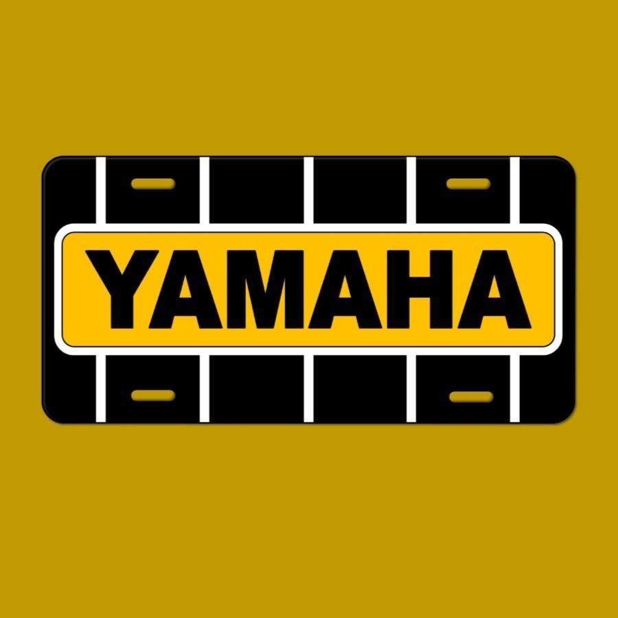 Yamaha Snowmobile Vintage Retro Style License Plate Tag