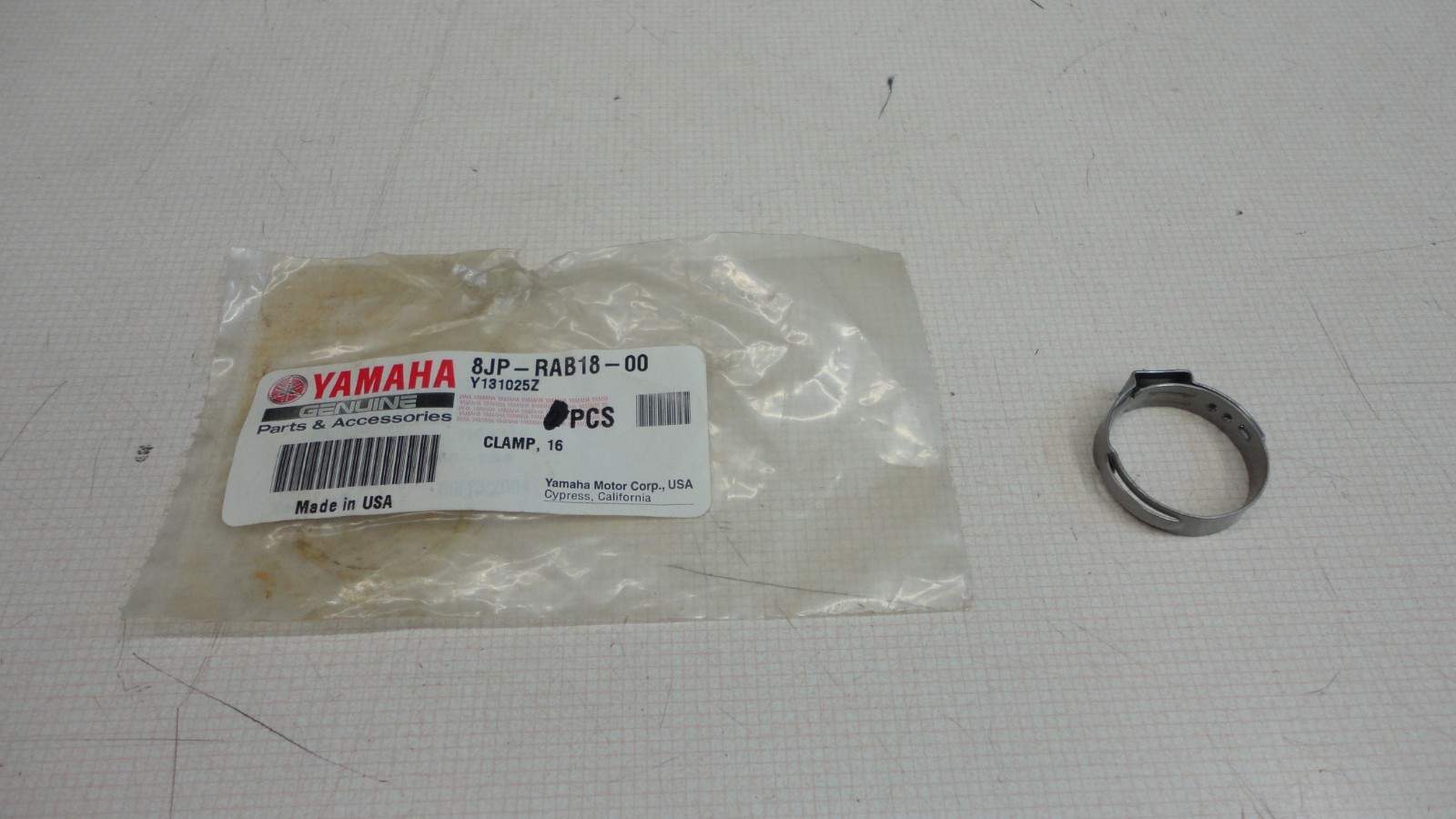 SELECT 2014-2025 YAMAHA SNOWMOBILE MODELS OIL SEPERATOR CLAMP 8JP-RAB18-00-00